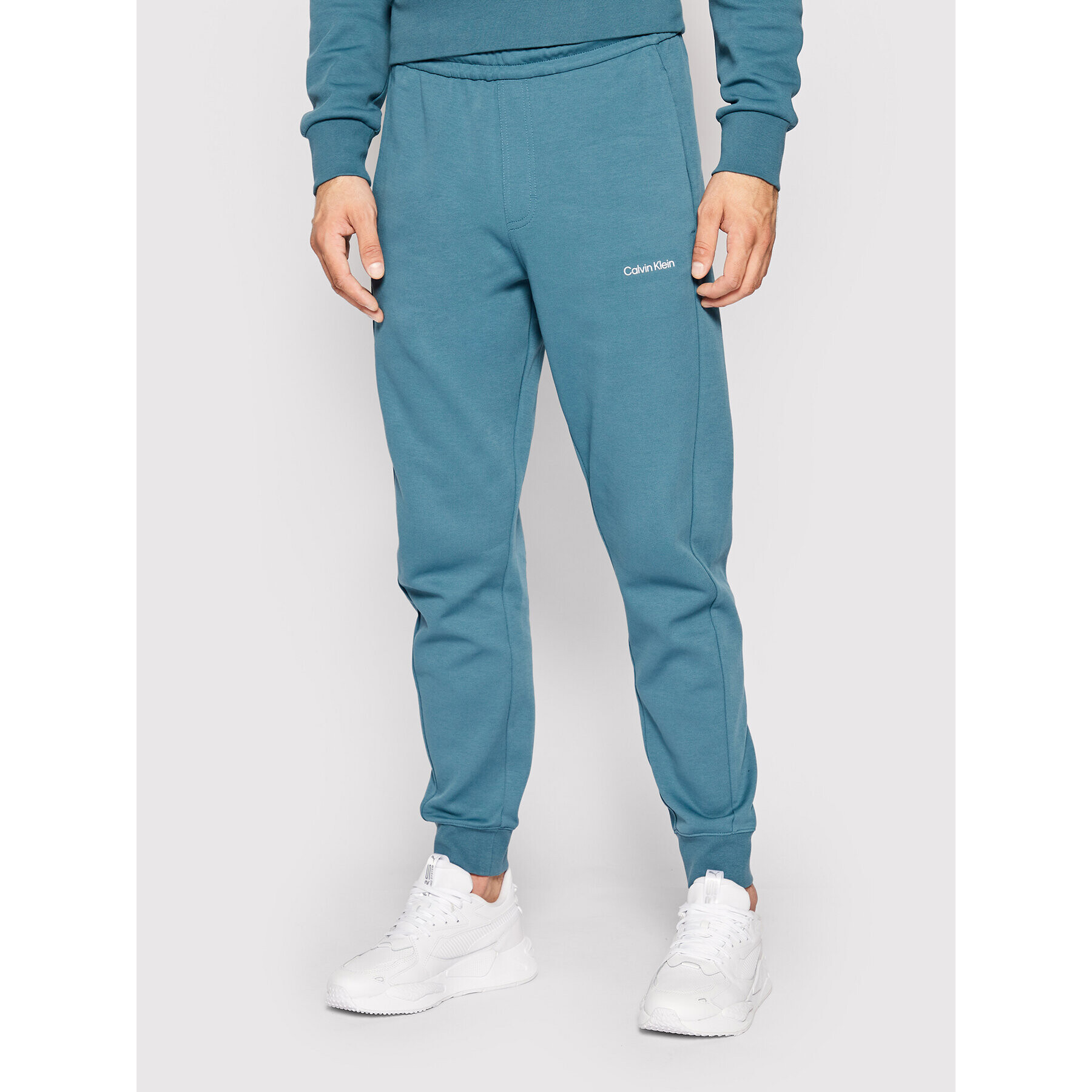 Calvin Klein Melegítő alsó Micro Logo K10K109940 Kék Relaxed Fit - Pepit.hu