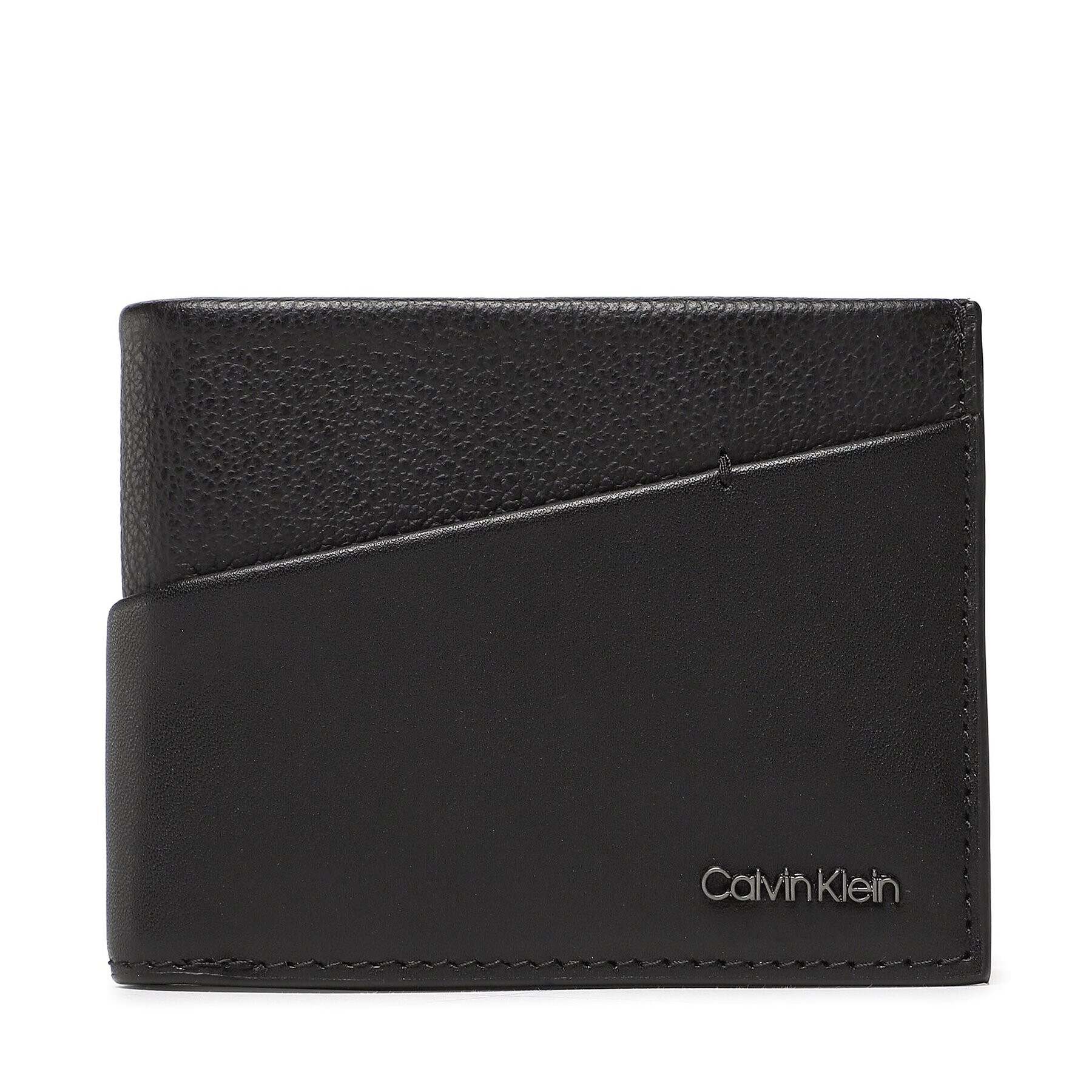 Calvin Klein Nagyméretű férfi pénztárca Ck Diagonal Bifold 6Cc W/Bill K50K510595 Fekete - Pepit.hu