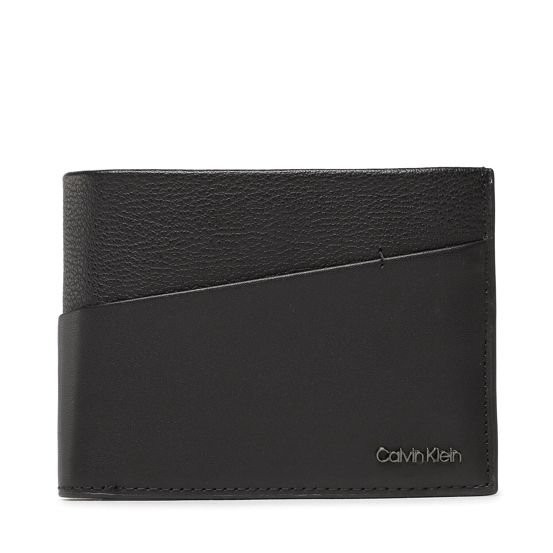 Calvin Klein Nagyméretű férfi pénztárca Ck Diagonal Trifold 10cc W/Coin K50K510607 Fekete - Pepit.hu