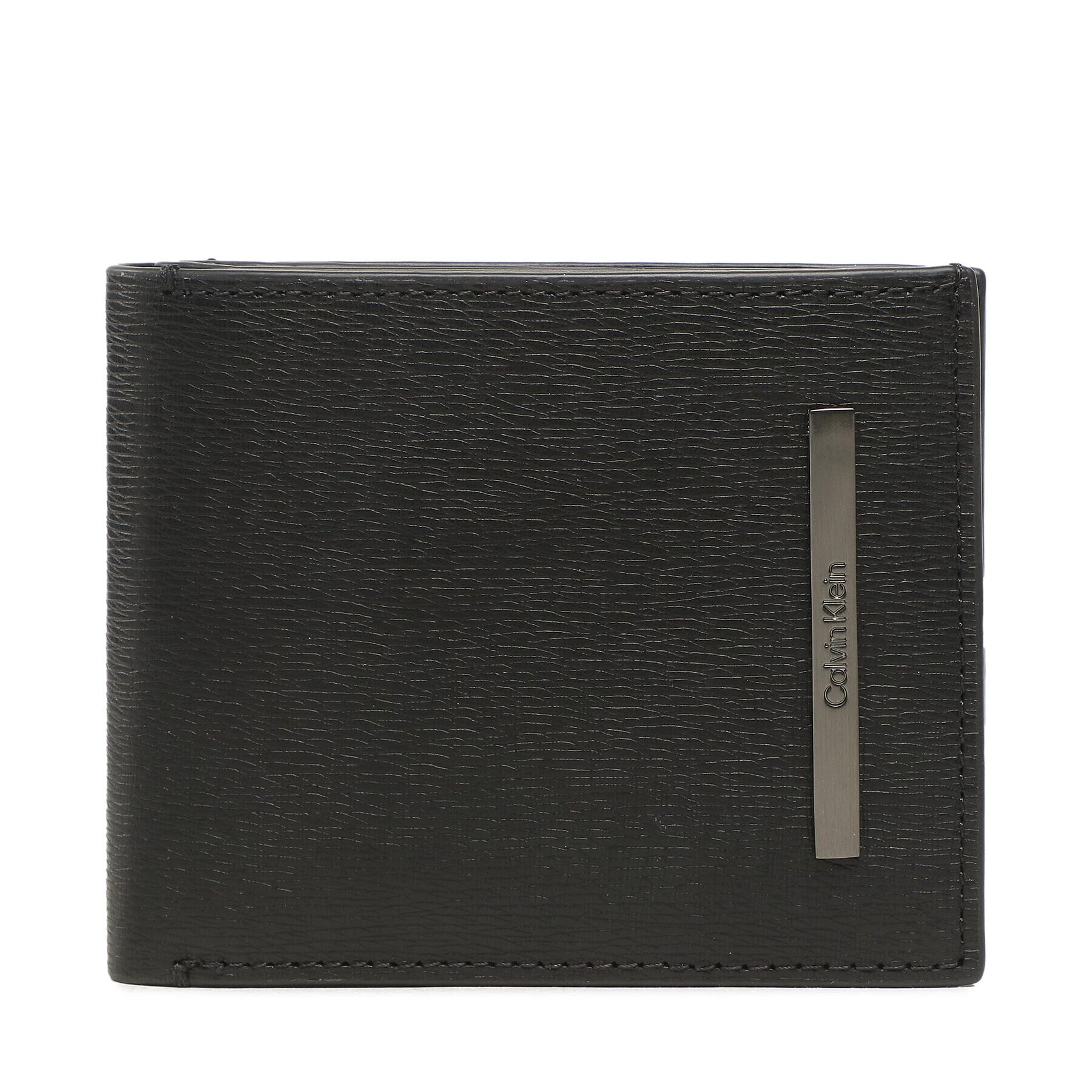 Calvin Klein Nagyméretű férfi pénztárca Modern Metal Bifold 5Cc W/Coin K50K510612 Fekete - Pepit.hu