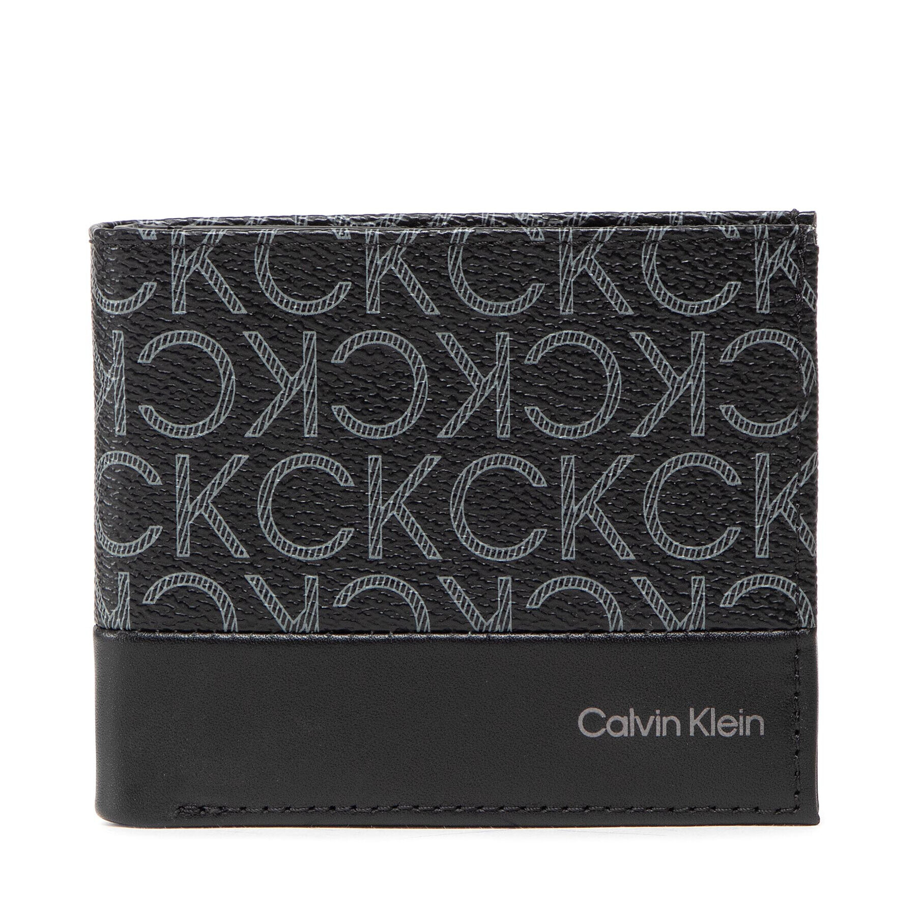 Calvin Klein Nagyméretű férfi pénztárca Subtle Mono Bifold 5Cc W/Coin K50K509237 Fekete - Pepit.hu