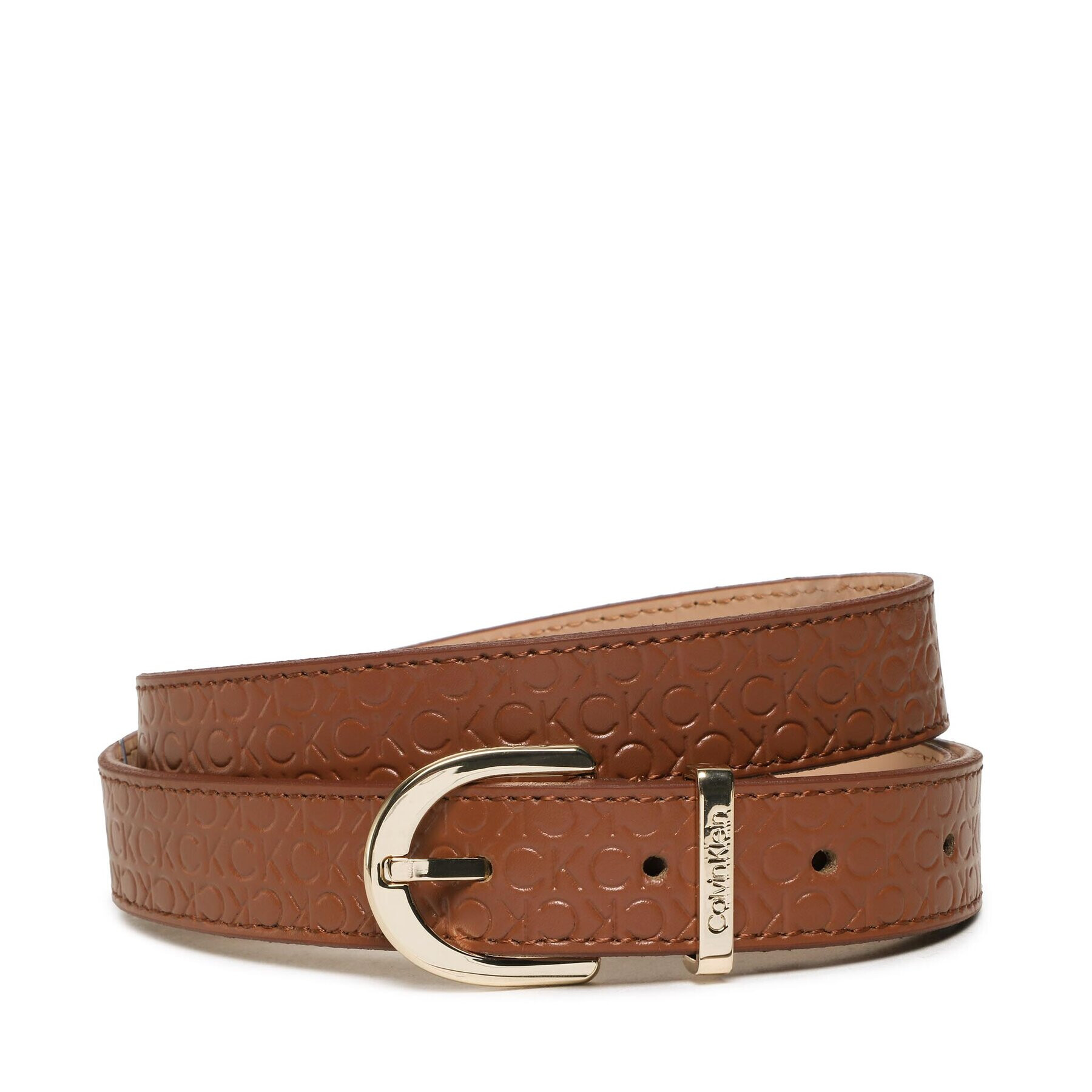 Calvin Klein Női öv Ck Must Rnd Belt 25Mm Embossed K60K610385 Barna - Pepit.hu