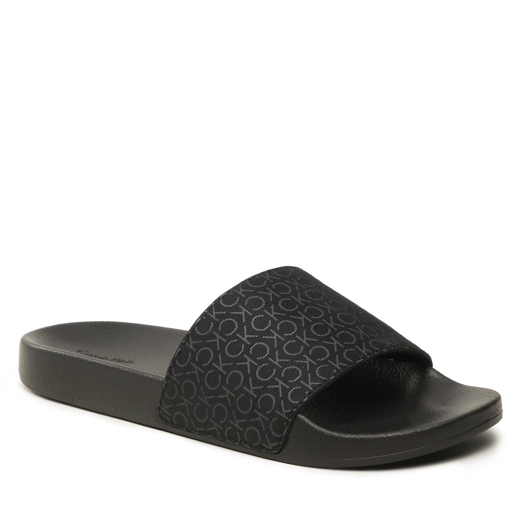 Calvin Klein Papucs Pool Slide Mono HM0HM00963 Fekete - Pepit.hu