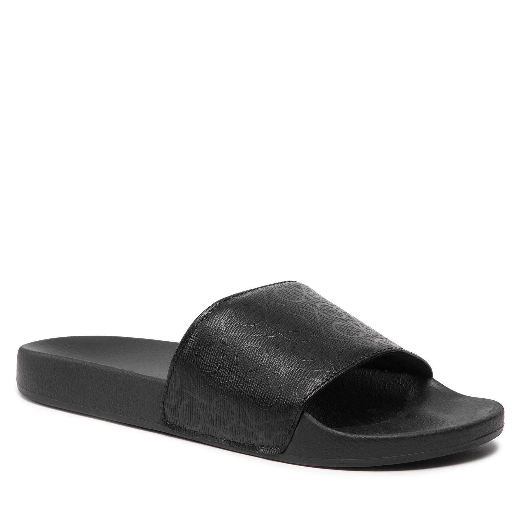 Calvin Klein Papucs Pool Slide Pu Mono HM0HM00815 Fekete - Pepit.hu