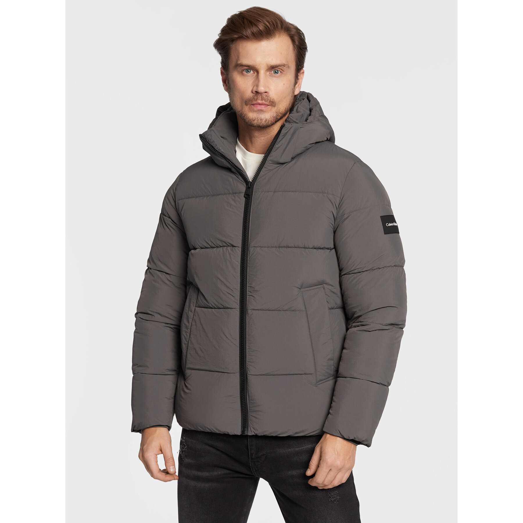 Calvin Klein Pehelykabát K10K110336 Szürke Regular Fit - Pepit.hu