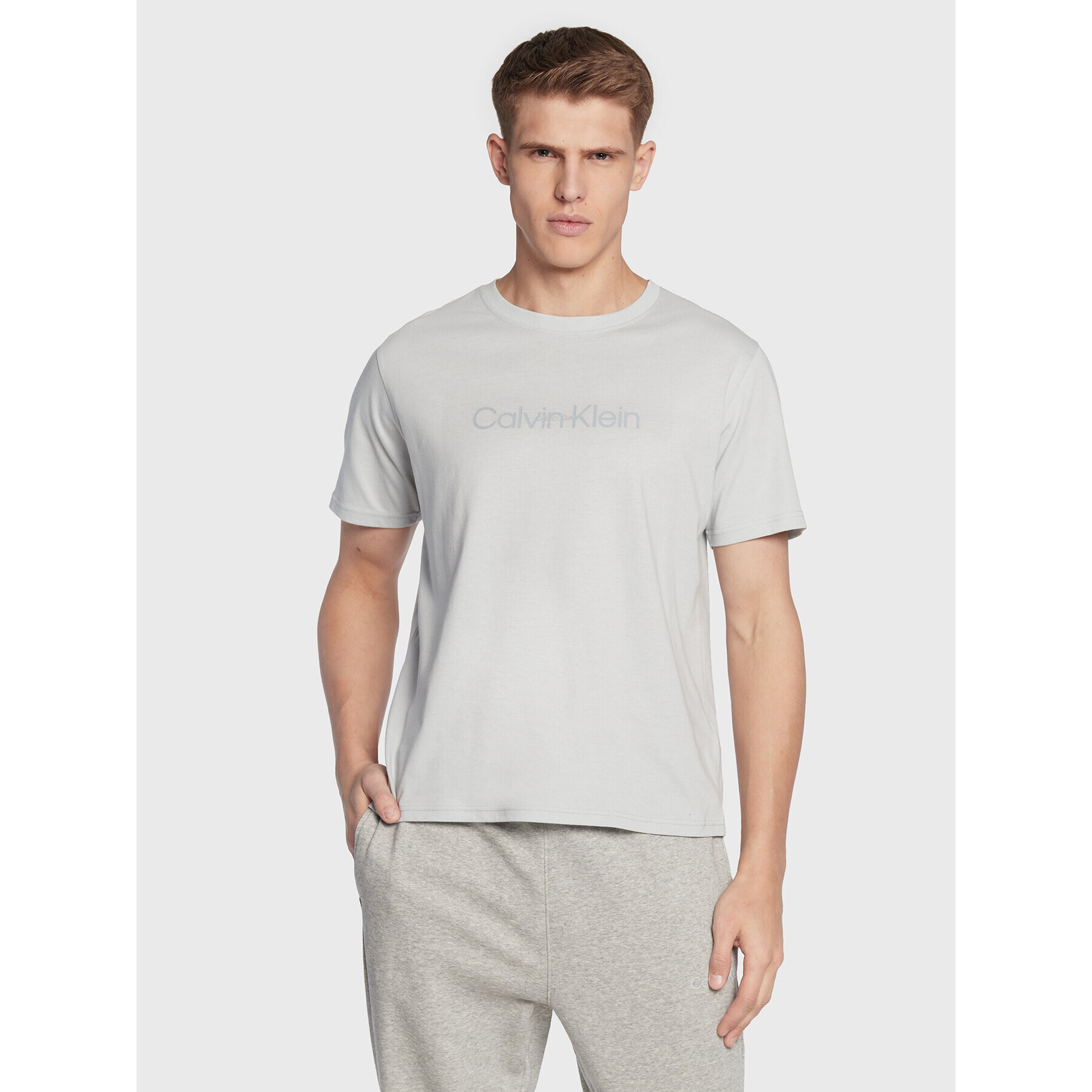 Calvin Klein Performance Póló 00GMF2K140 Szürke Regular Fit - Pepit.hu