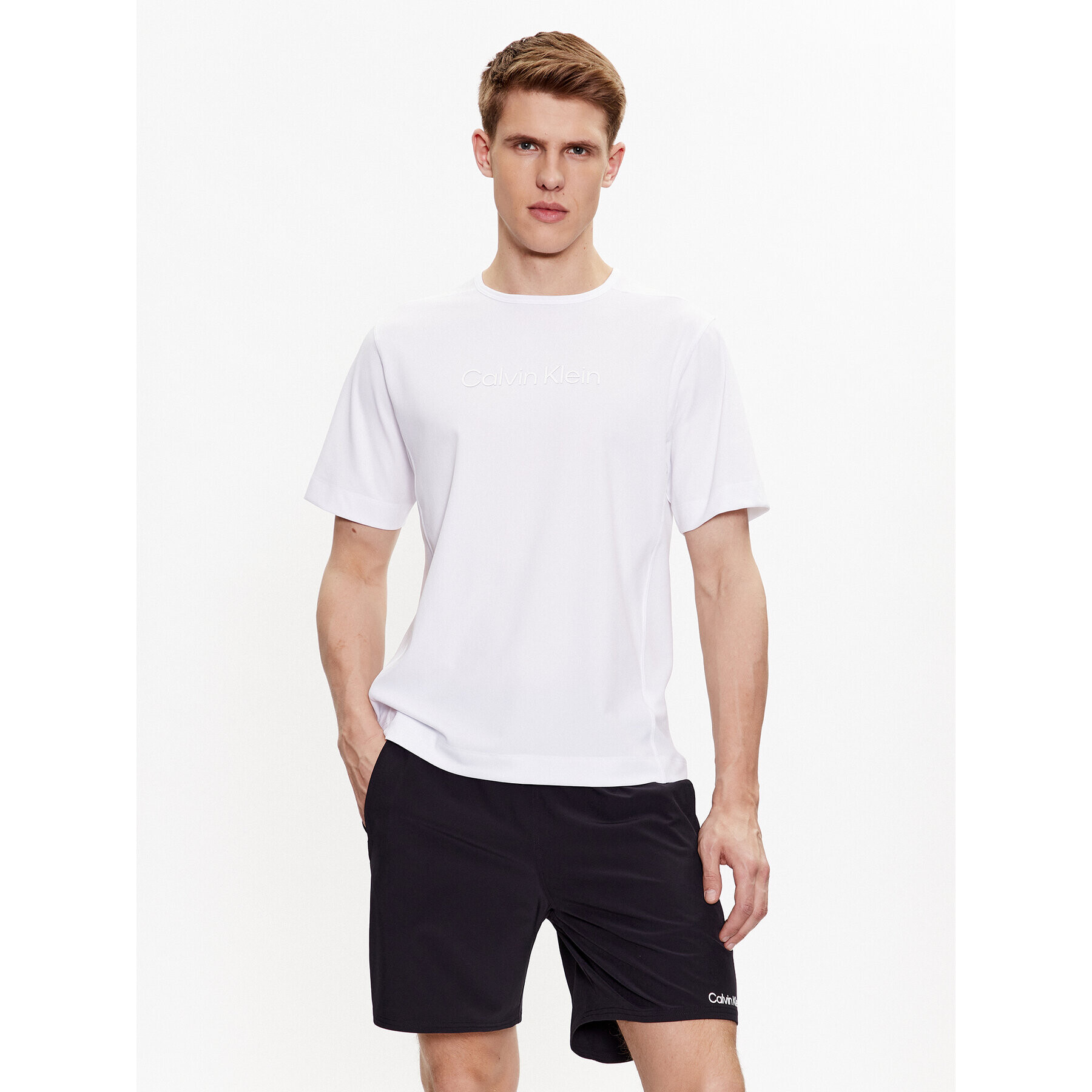 Calvin Klein Performance Póló 00GMS3K107 Fehér Regular Fit - Pepit.hu