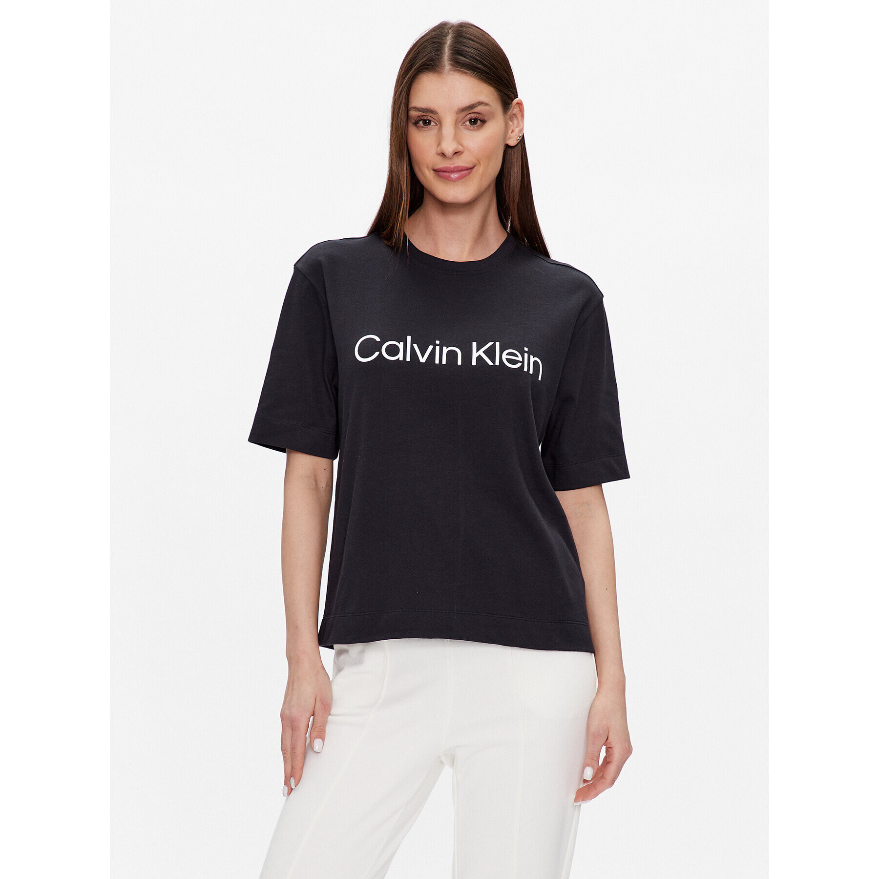 Calvin Klein Performance Póló 00GWS3K128 Fekete Relaxed Fit - Pepit.hu