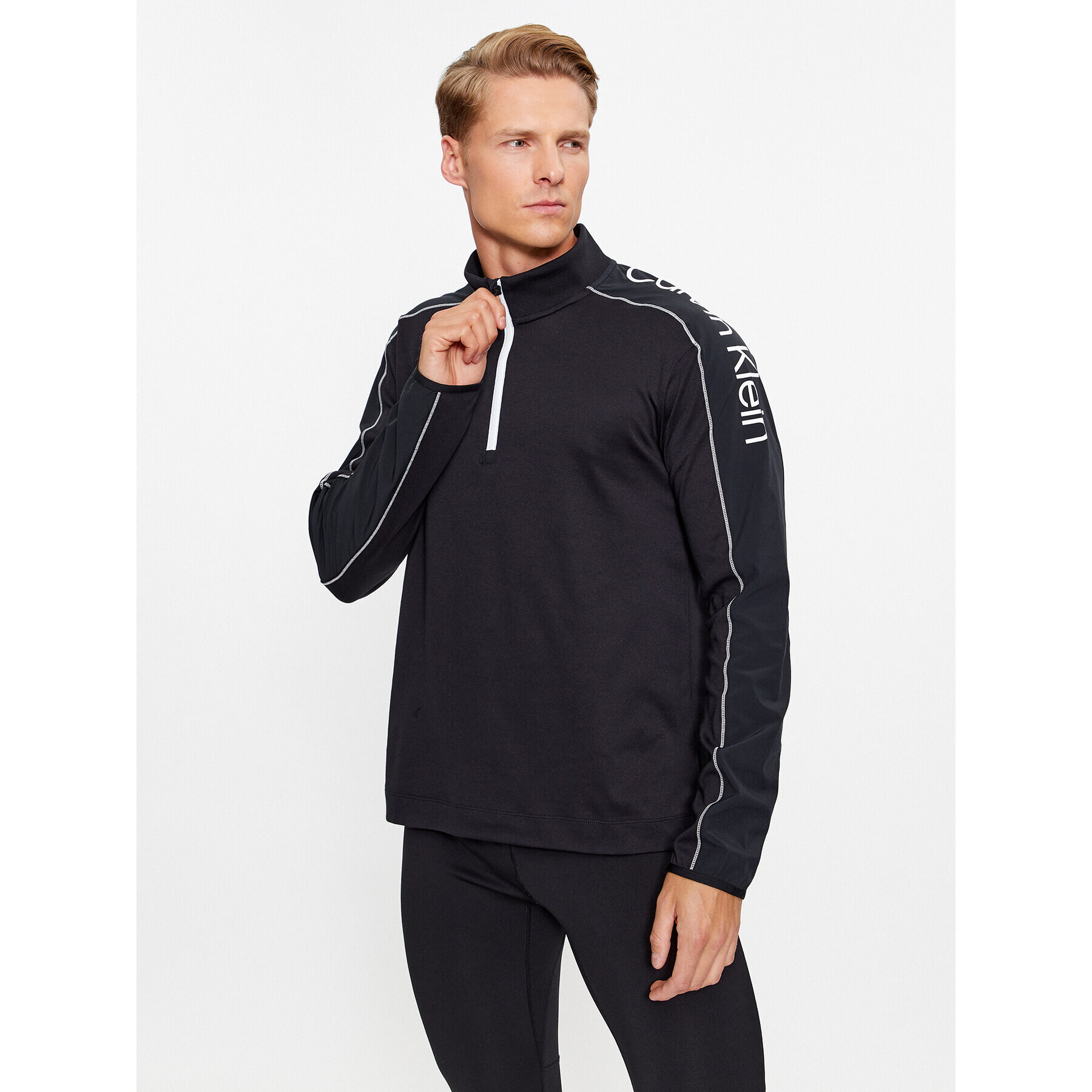 Calvin Klein Performance Pulóver 00GMF3K209 Fekete Regular Fit - Pepit.hu