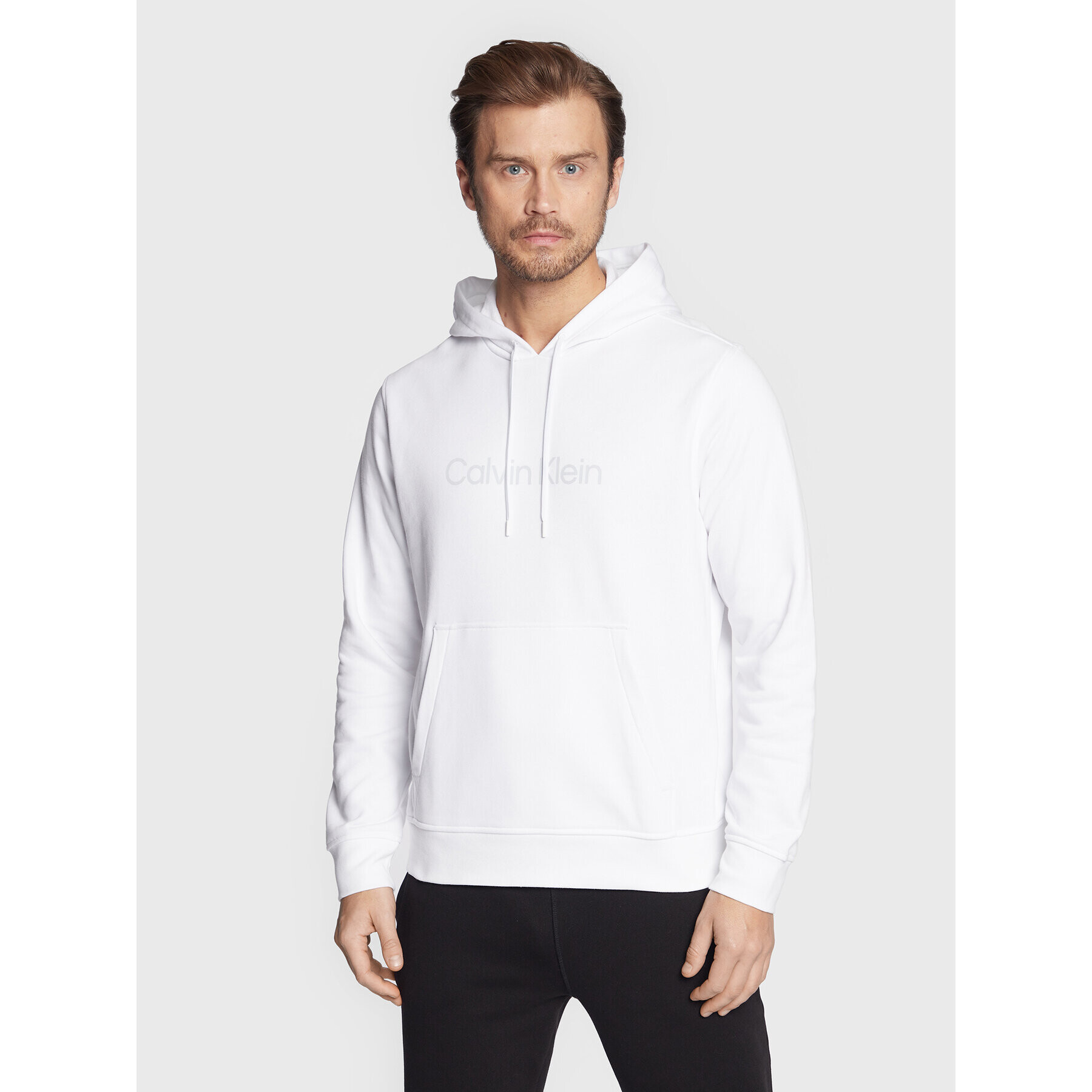 Calvin Klein Performance Pulóver 00GMS2W304 Fehér Regular Fit - Pepit.hu