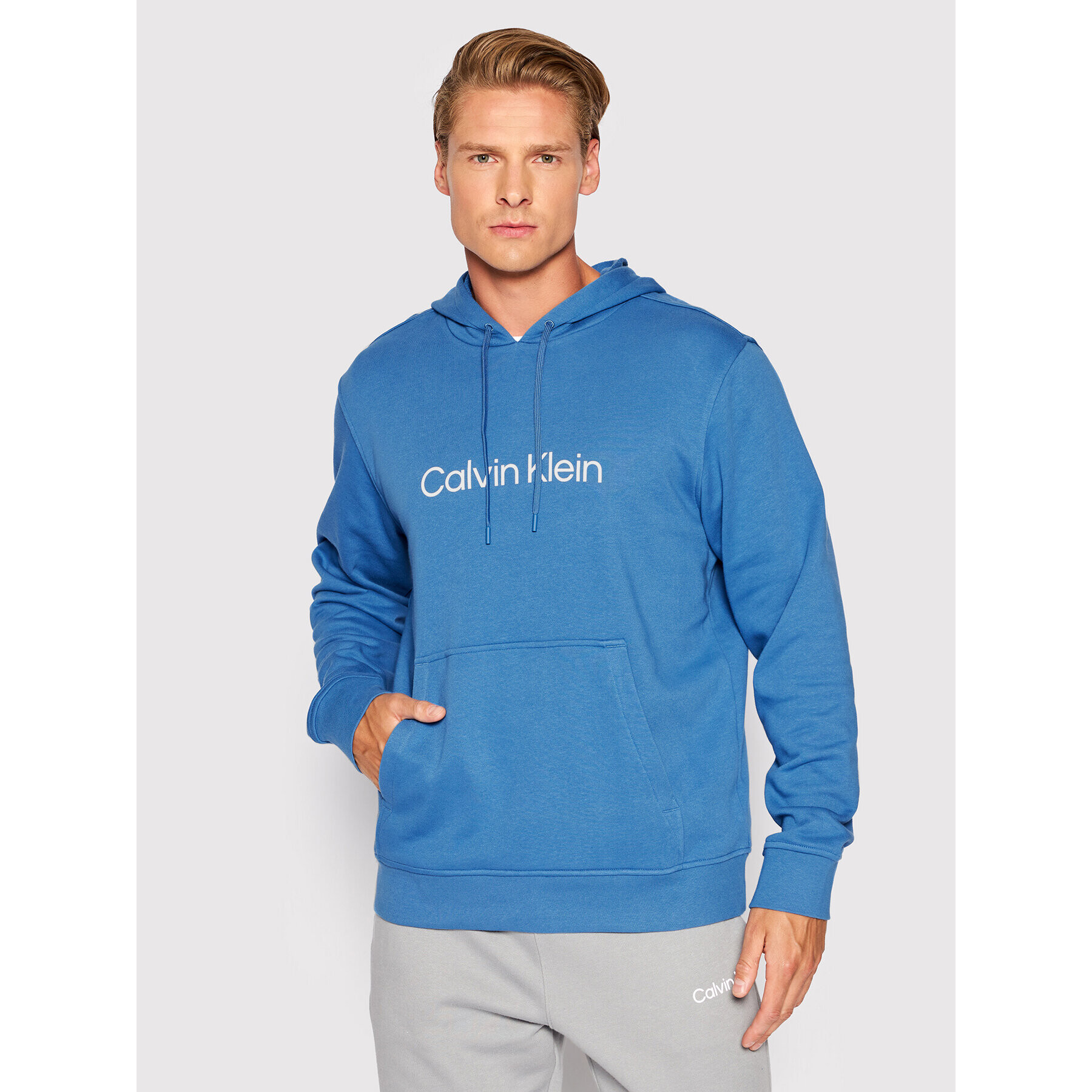 Calvin Klein Performance Pulóver 00GMS2W304 Kék Regular Fit - Pepit.hu