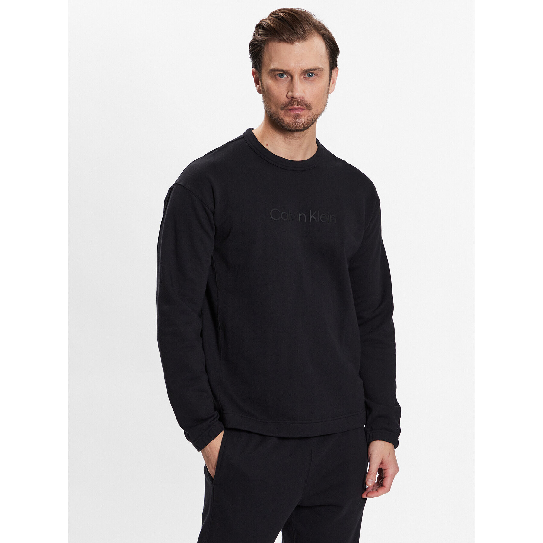 Calvin Klein Performance Pulóver Pullover 00GMS3W302 Fekete Regular Fit - Pepit.hu