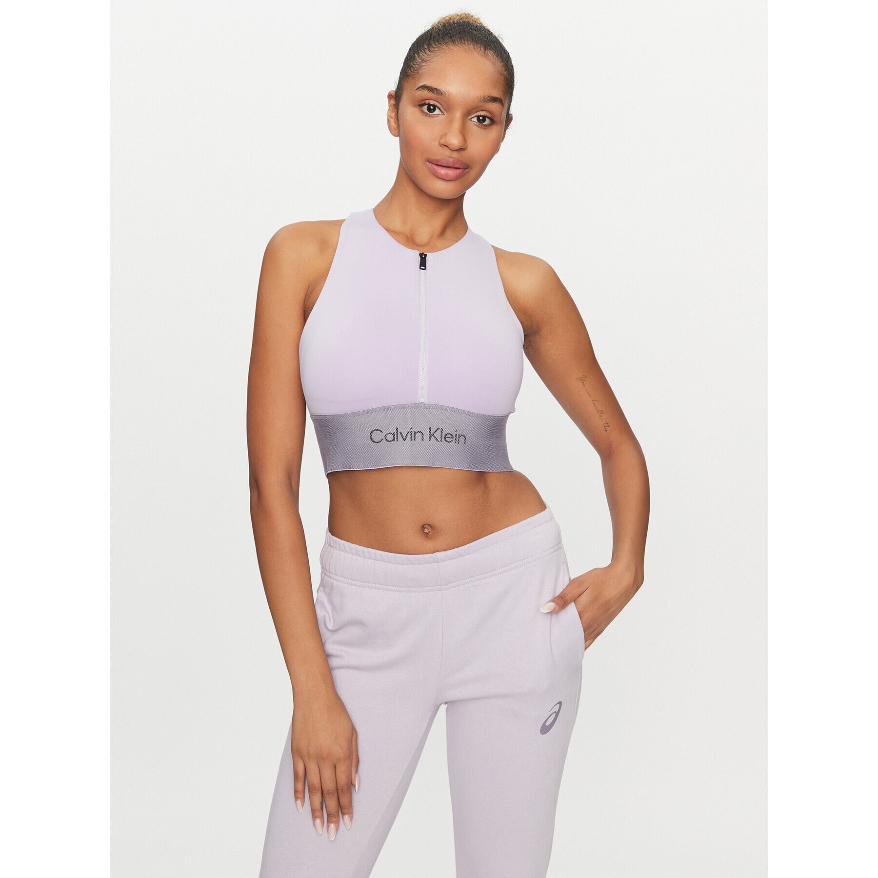 Calvin Klein Performance Sport melltartó 00GWF3K142 Lila - Pepit.hu