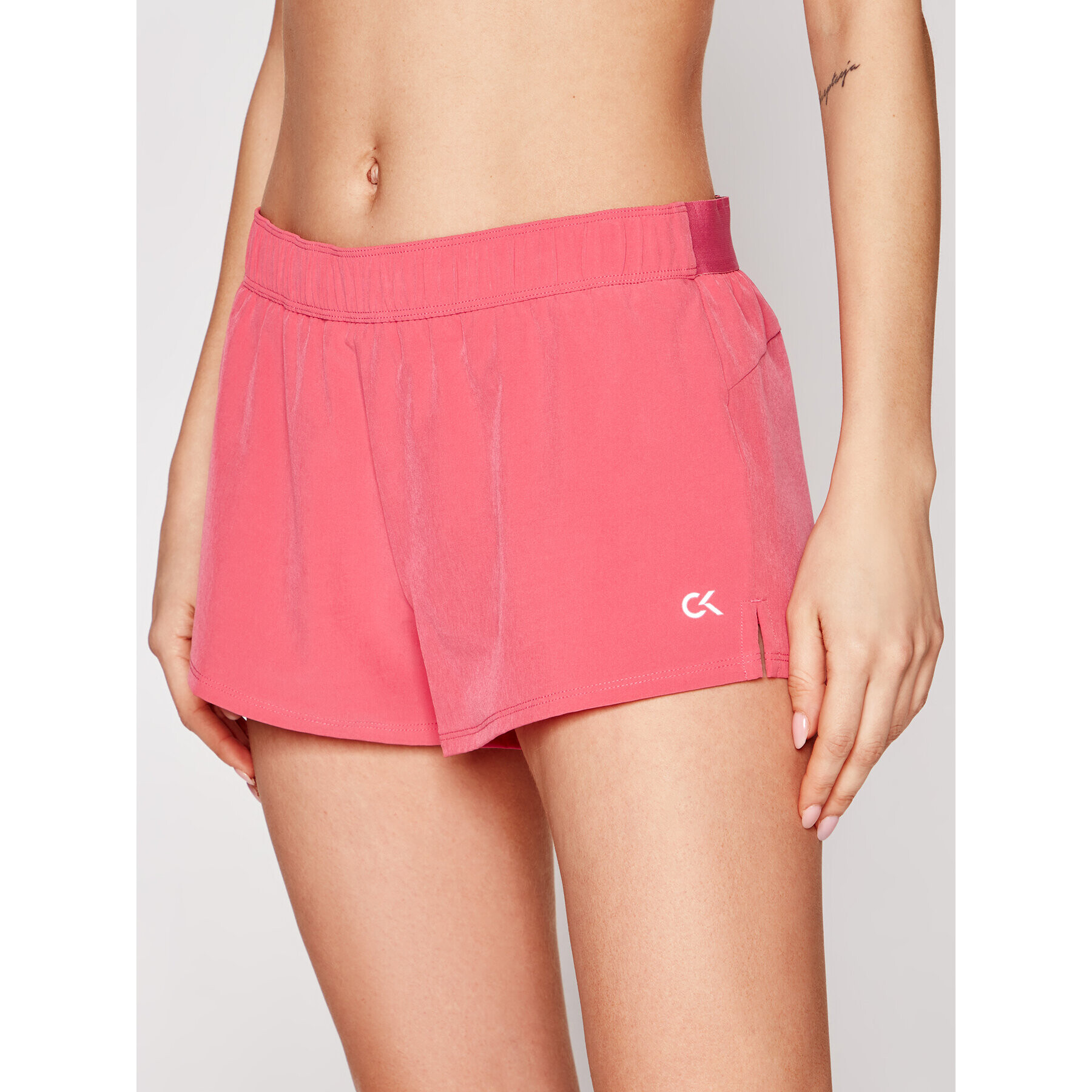 Calvin Klein Performance Sport rövidnadrág Woven 00GWF0S801 Rózsaszín Regular Fit - Pepit.hu