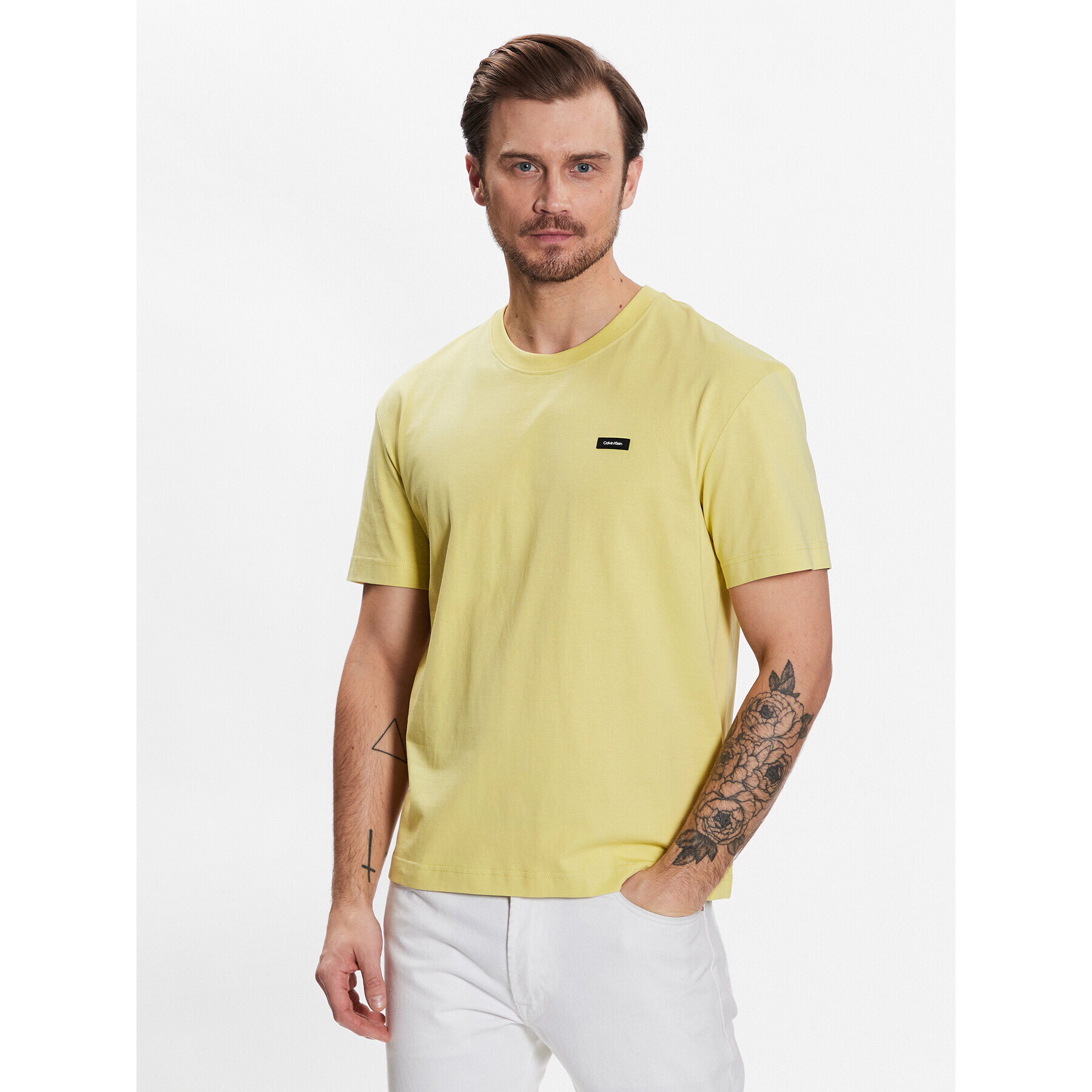 Calvin Klein Póló Cotton K10K110669 Zöld Regular Fit - Pepit.hu