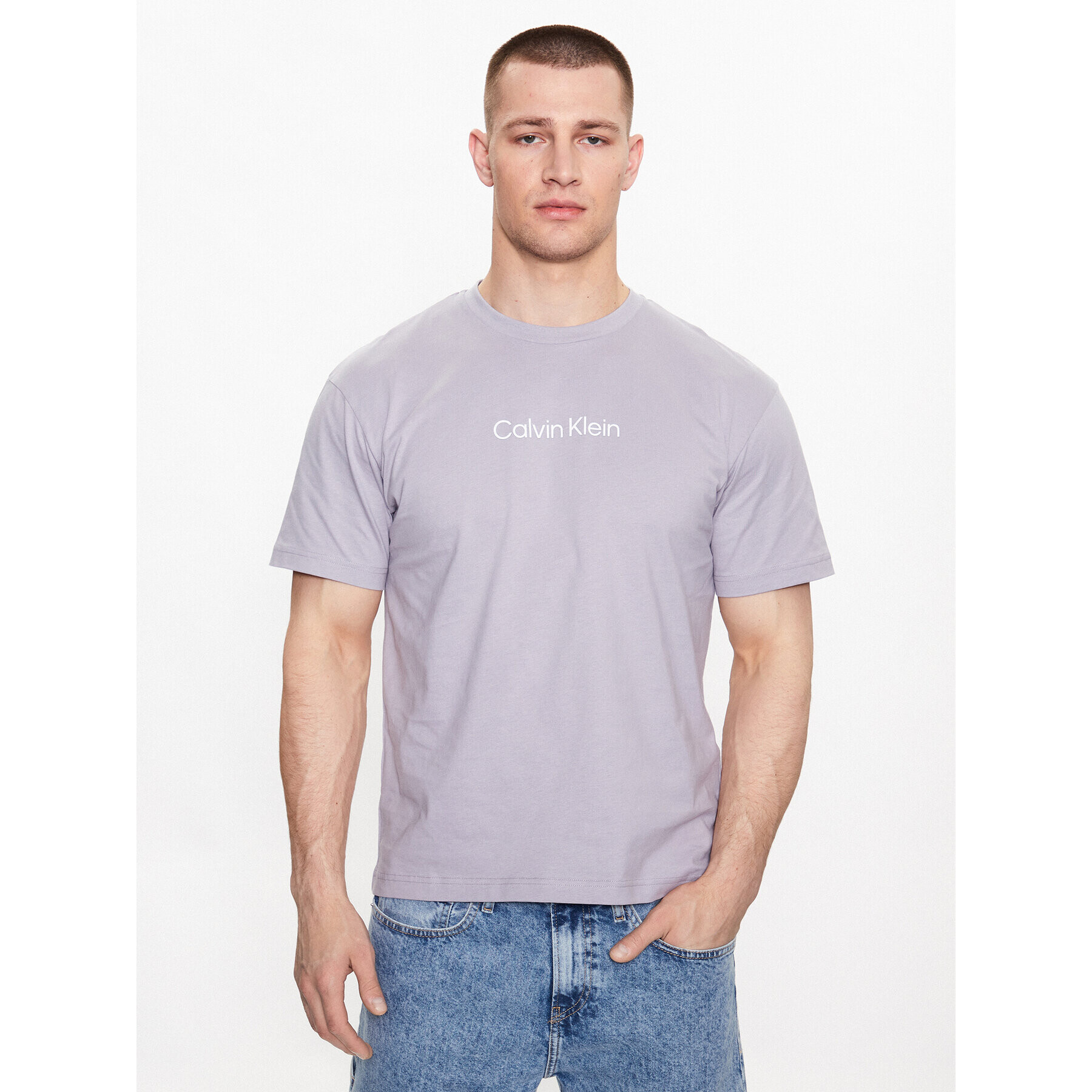 Calvin Klein Póló Hero K10K111346 Szürke Regular Fit - Pepit.hu