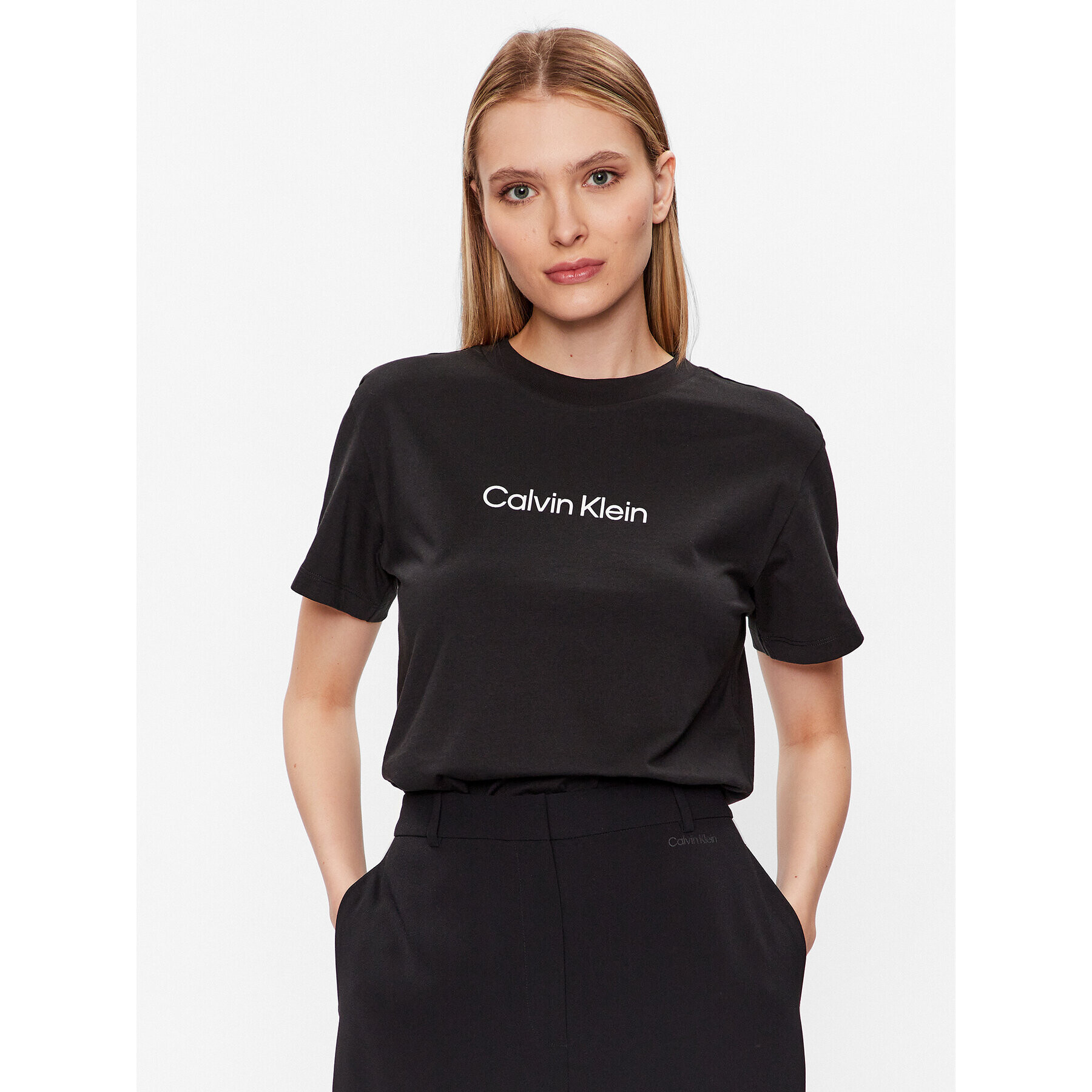 Calvin Klein Póló Hero Logo K20K205448 Fekete Regular Fit - Pepit.hu