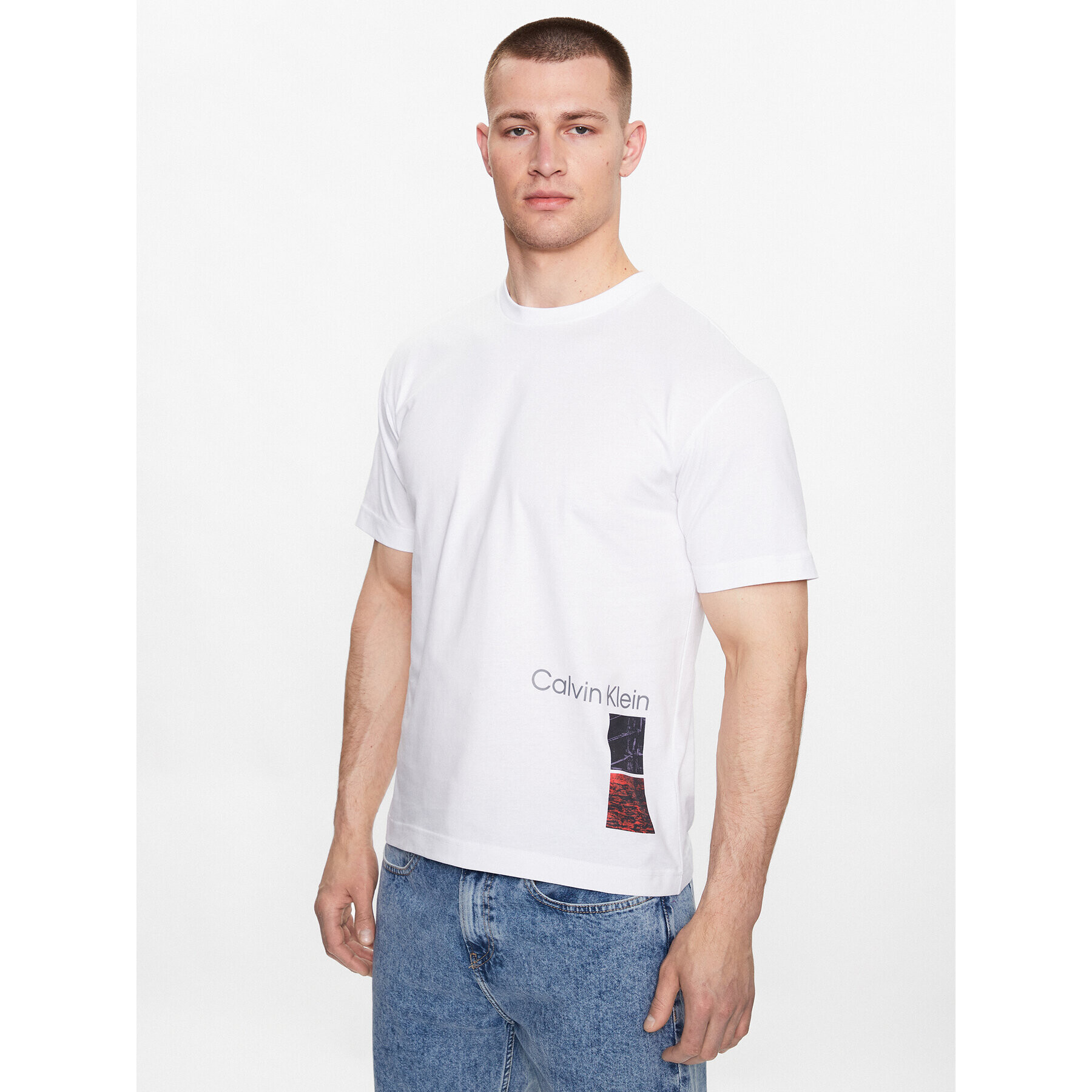 Calvin Klein Póló K10K111527 Fehér Regular Fit - Pepit.hu