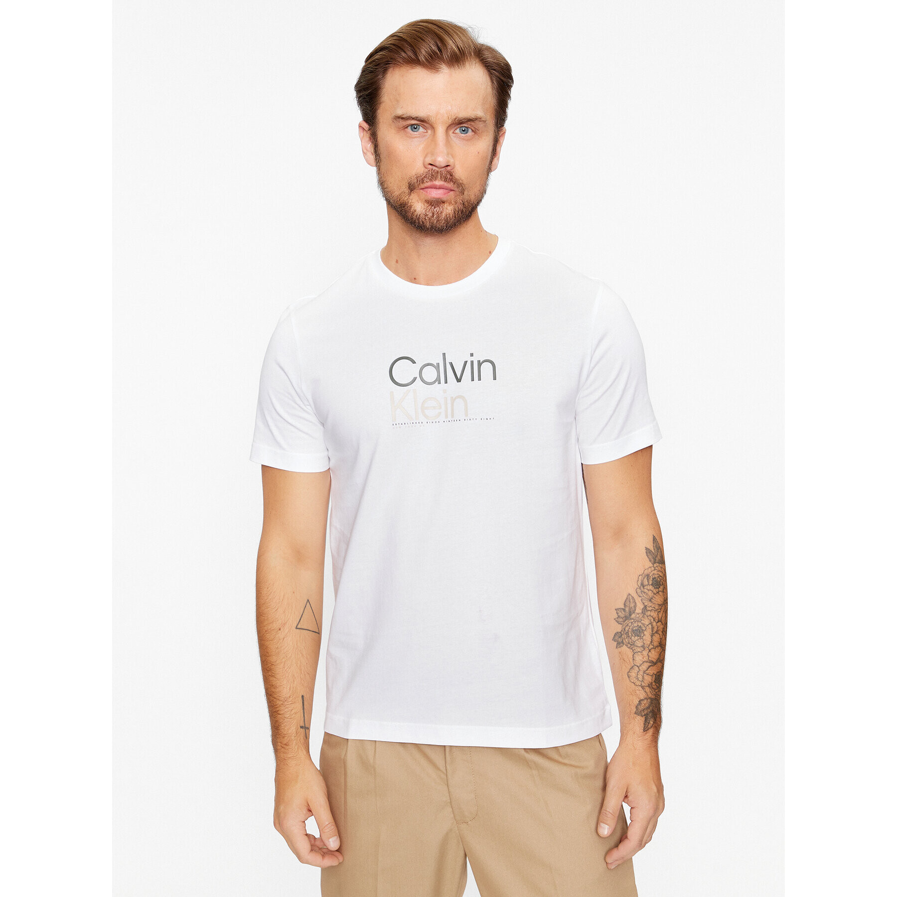 Calvin Klein Póló K10K111841 Fehér Regular Fit - Pepit.hu