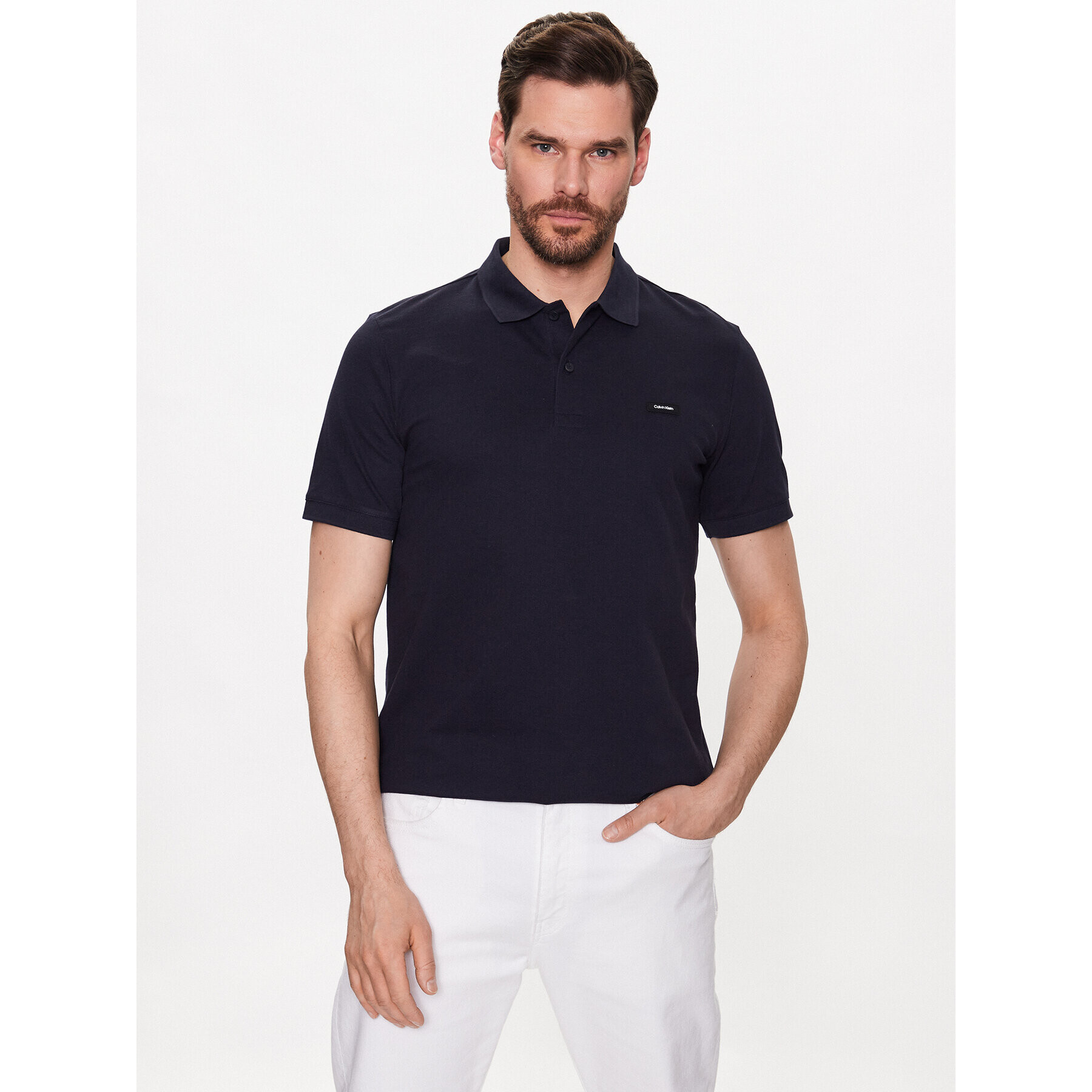 Calvin Klein Pólóing K10K111196 Sötétkék Slim Fit - Pepit.hu