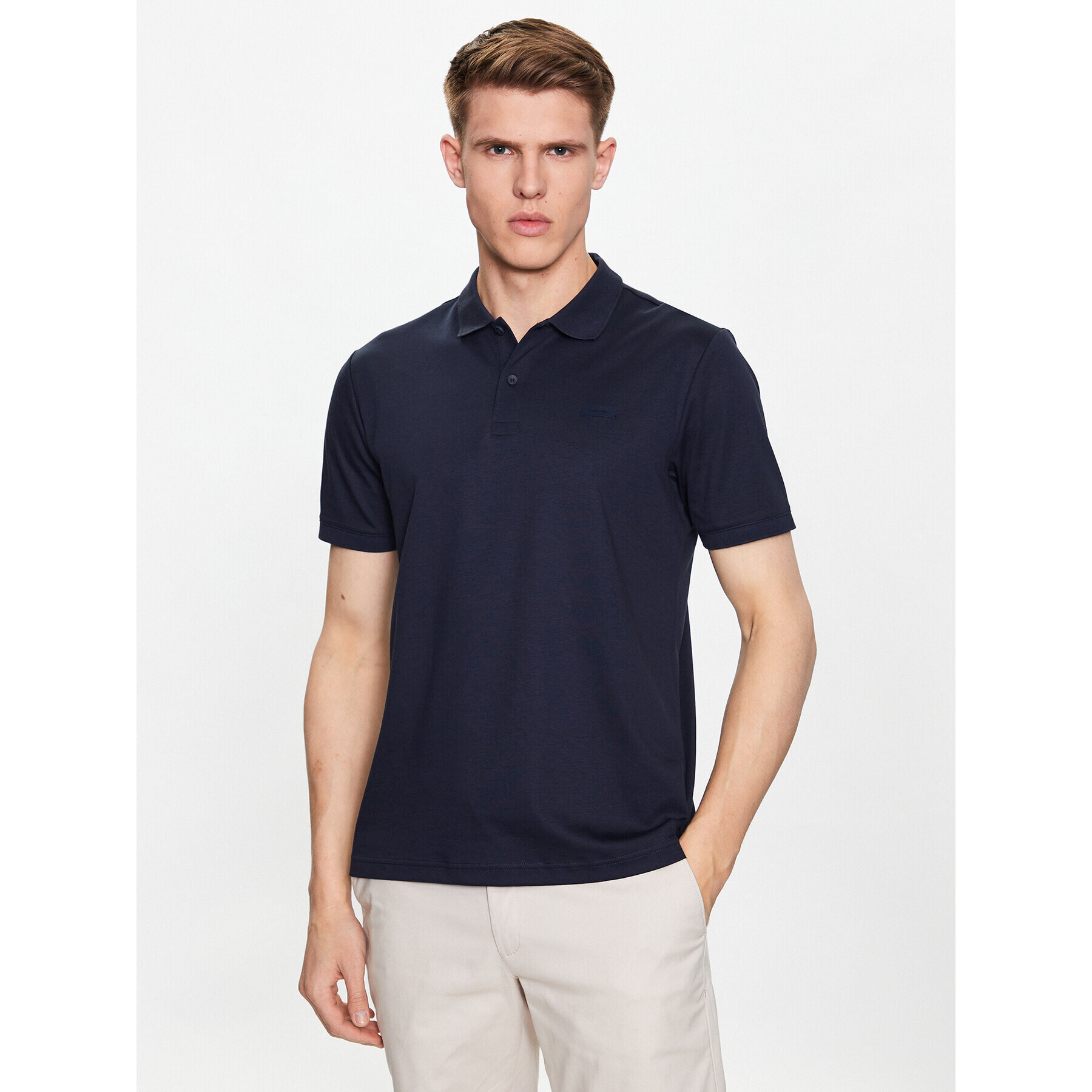 Calvin Klein Pólóing K10K111657 Sötétkék Slim Fit - Pepit.hu