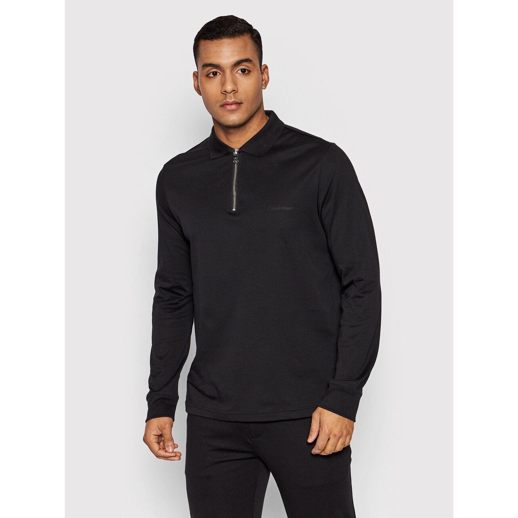 Calvin Klein Pólóing Liquid Touch K10K108996 Fekete Slim Fit - Pepit.hu