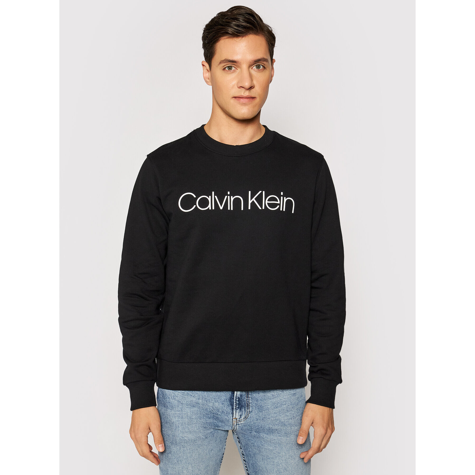 Calvin Klein Pulóver K10K104059 Fekete Regular Fit - Pepit.hu