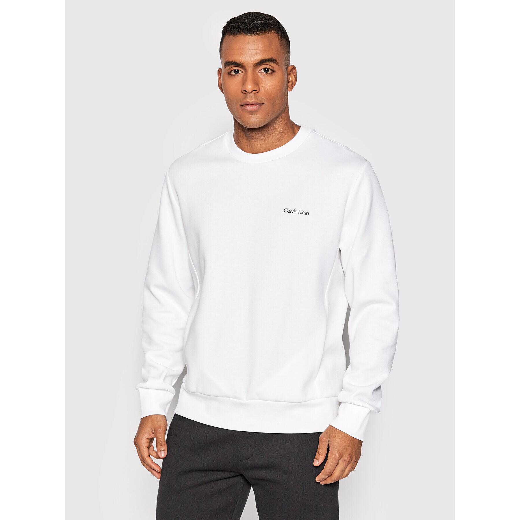 Calvin Klein Pulóver K10K109926 Fehér Relaxed Fit - Pepit.hu