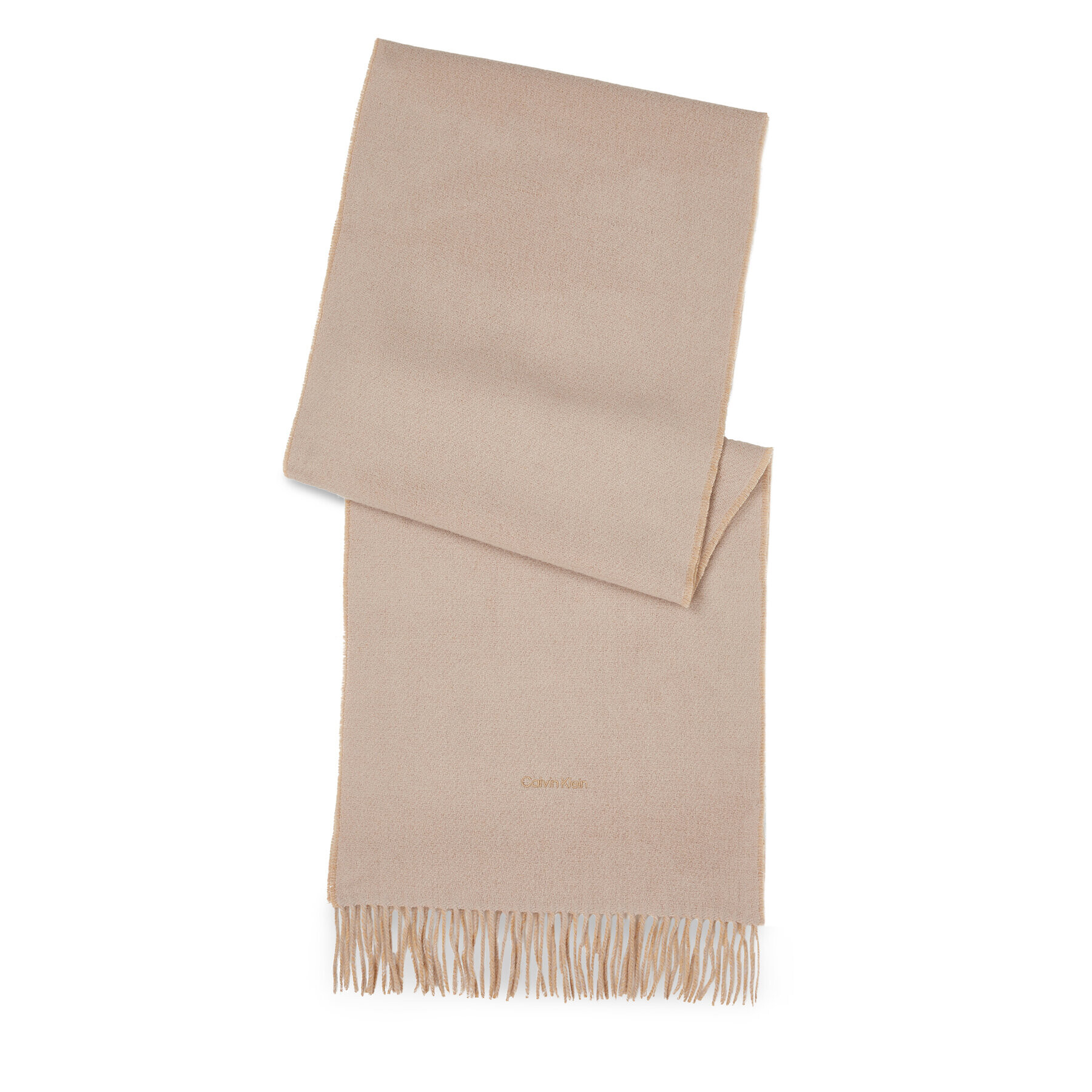 Calvin Klein Sál Fringes Two Tones Scarf 40X200 K60K611111 Bézs - Pepit.hu