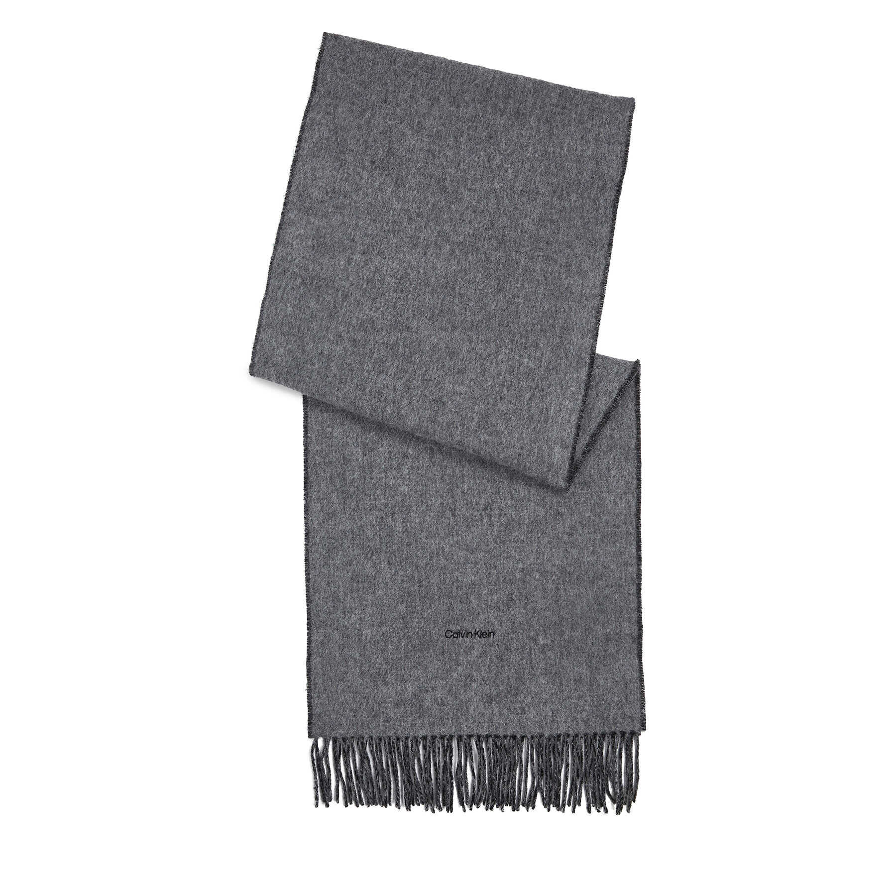 Calvin Klein Sál Fringes Two Tones Scarf 40X200 K60K611111 Fekete - Pepit.hu