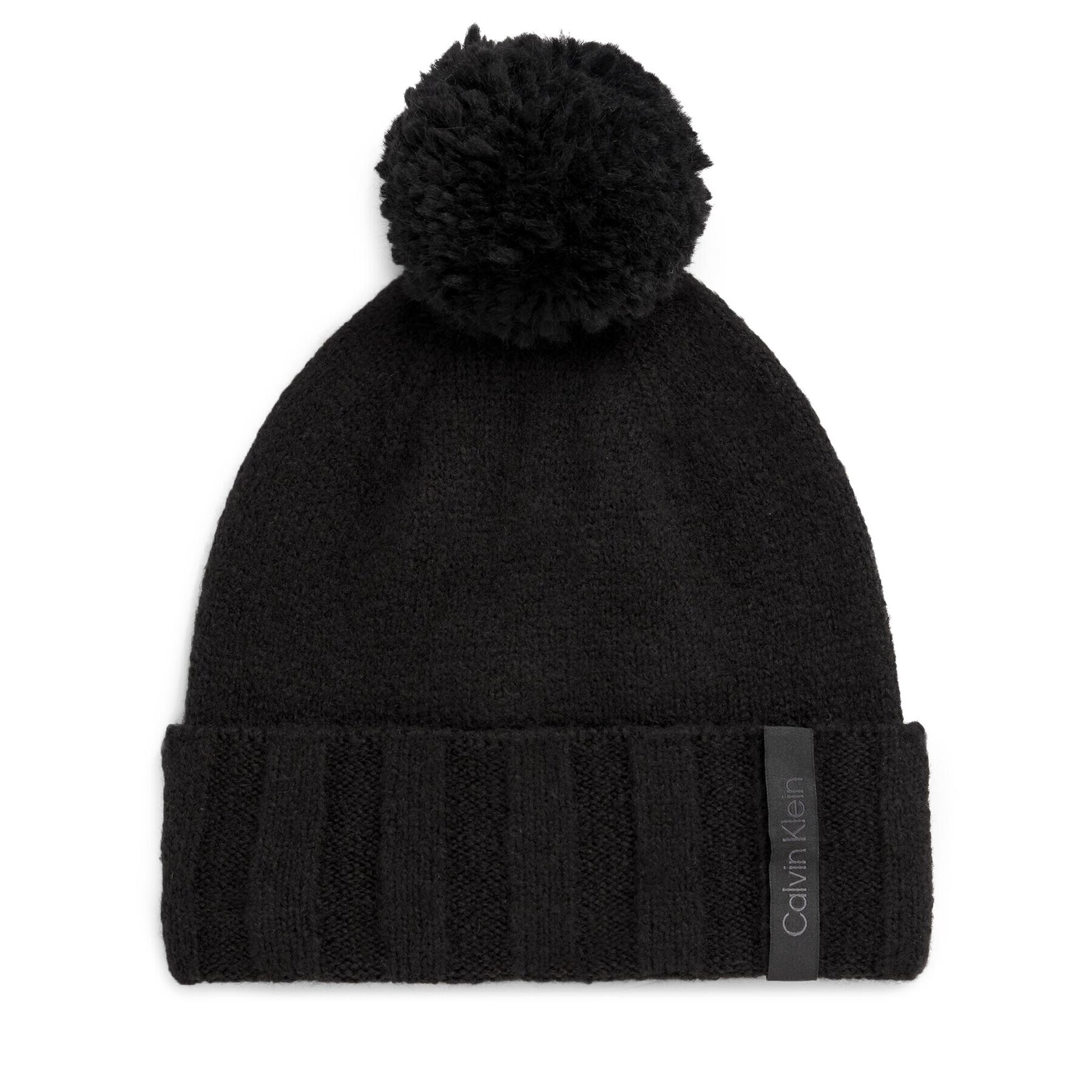 Calvin Klein Sapka Label Define Rib Beanie W/Pompom K60K611606 Fekete - Pepit.hu