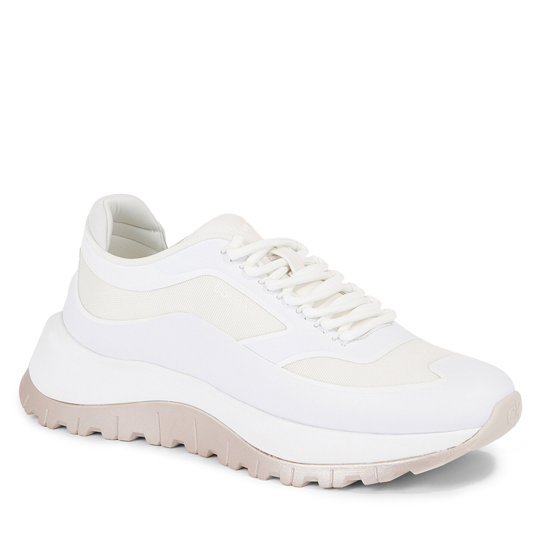 Calvin Klein Sportcipő 2 Piece Sole Runner Lace Up HW0HW01640 Fehér - Pepit.hu