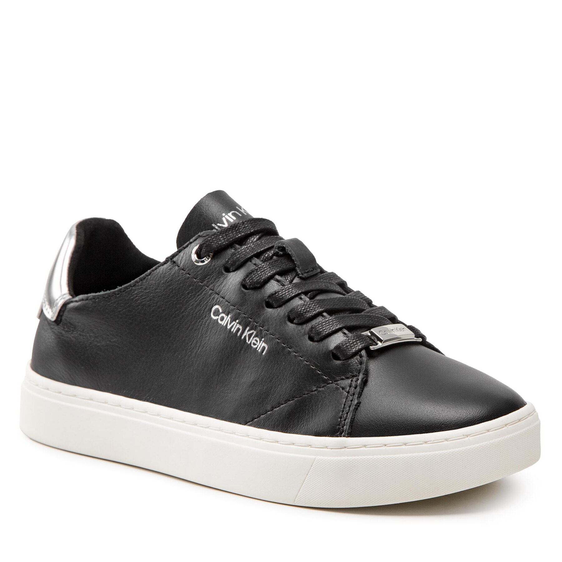 Calvin Klein Sportcipő Cupsole Unlined Lace Up-Lth HW0HW01055 Fekete - Pepit.hu