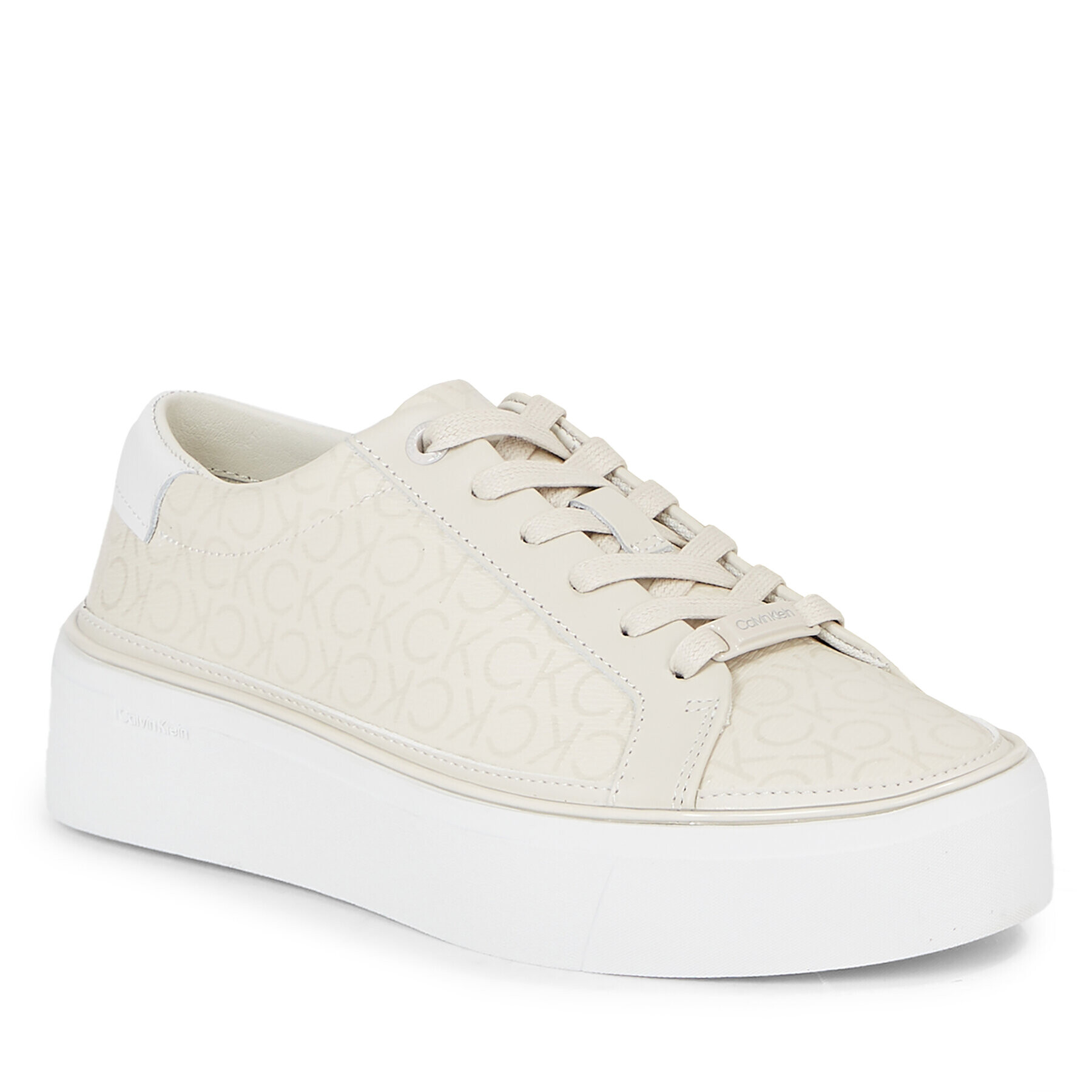 Calvin Klein Sportcipő Flatform Cupsole Lace Up-Epi Mn HW0HW01670 Fehér - Pepit.hu