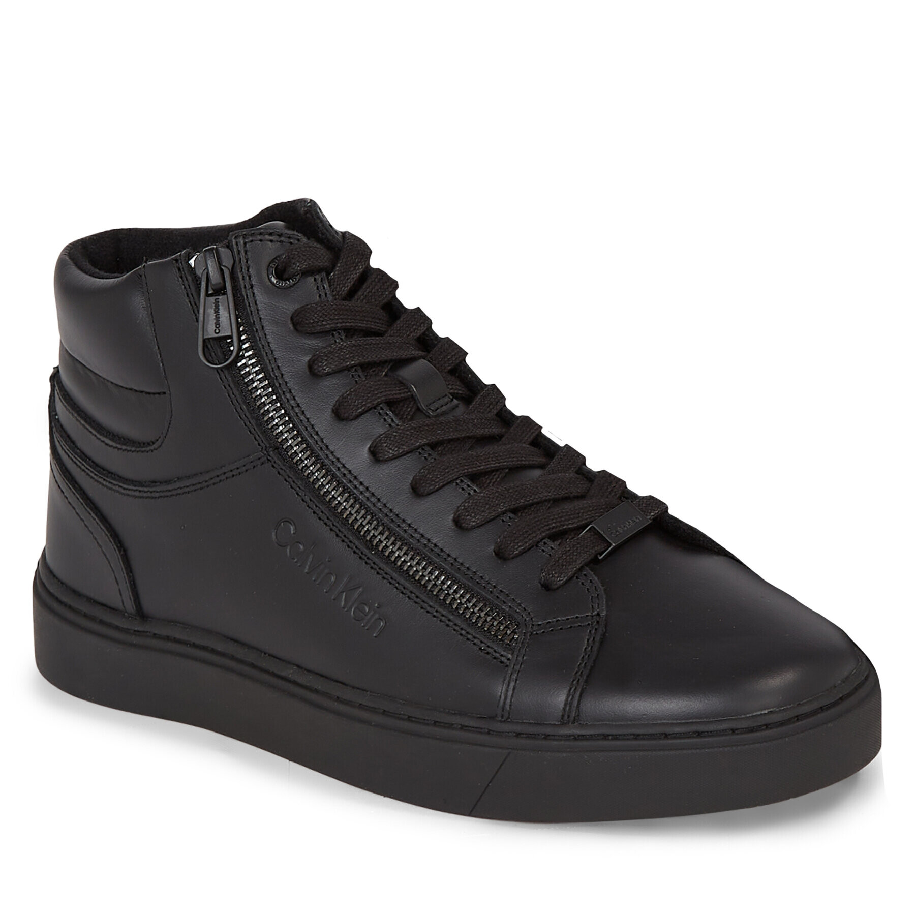 Calvin Klein Sportcipő High Top Lace Up W/Zip Rubb HM0HM01269 Fekete - Pepit.hu