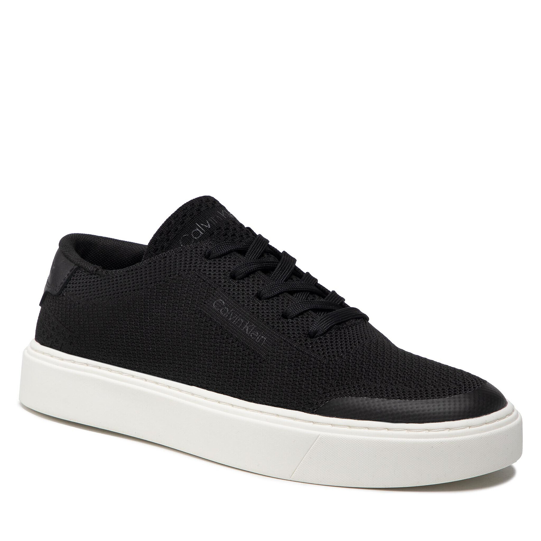 Calvin Klein Sportcipő Low Top Lace Up Knit HM0HM00350 Fekete - Pepit.hu