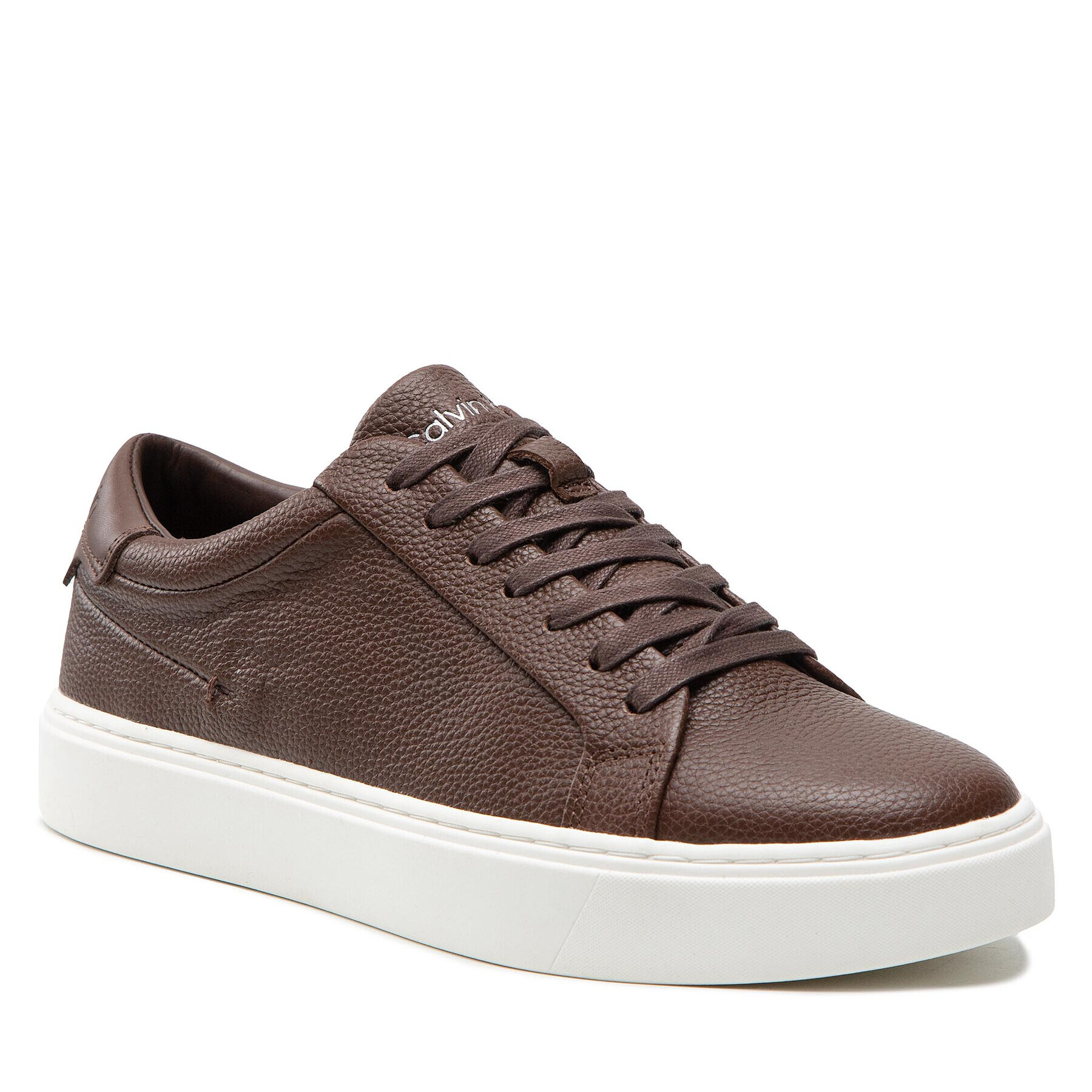 Calvin Klein Sportcipő Low Top Lace Up Lth HM0HM00742 Barna - Pepit.hu