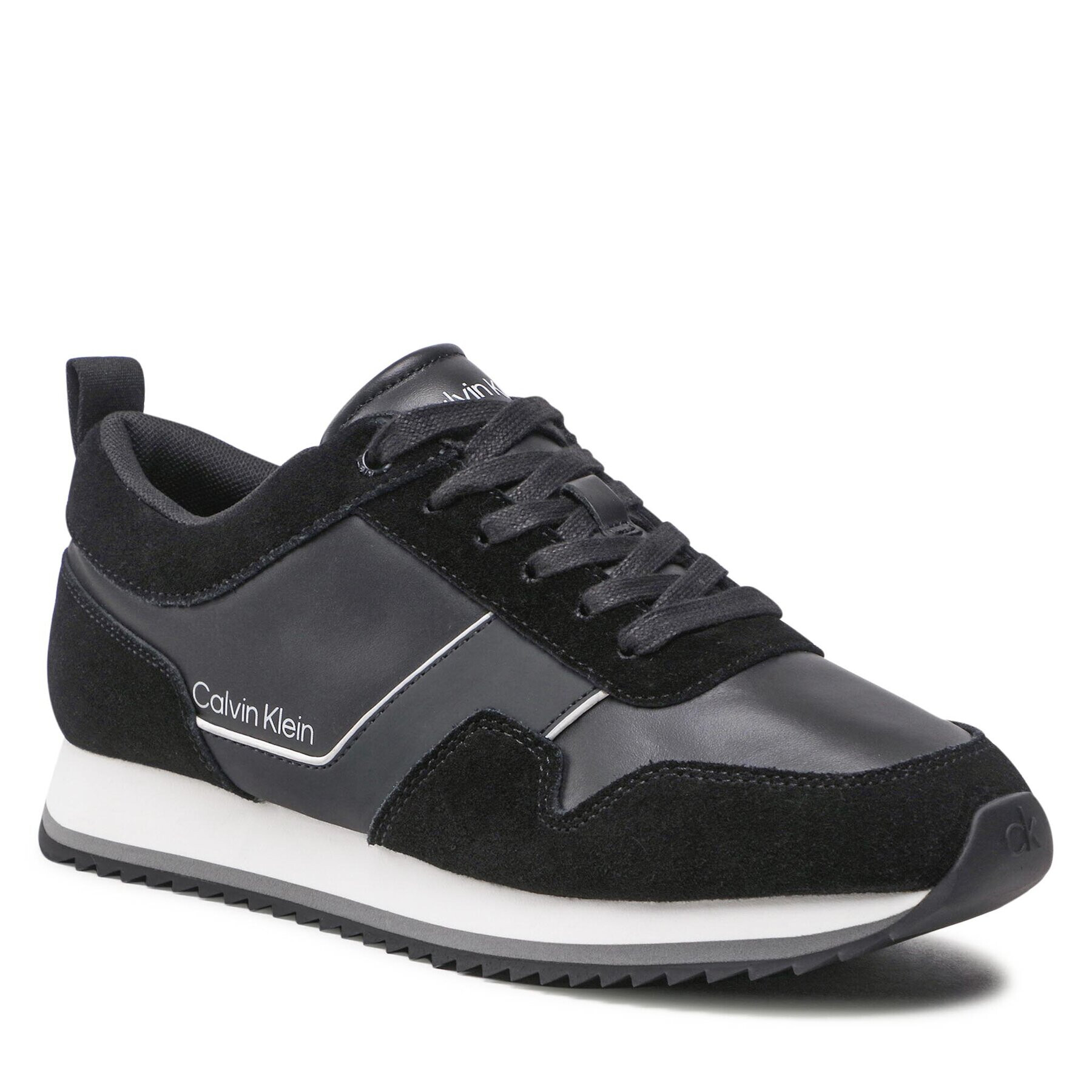 Calvin Klein Sportcipő Low Top Lace Up Lth HM0HM00881 Fekete - Pepit.hu