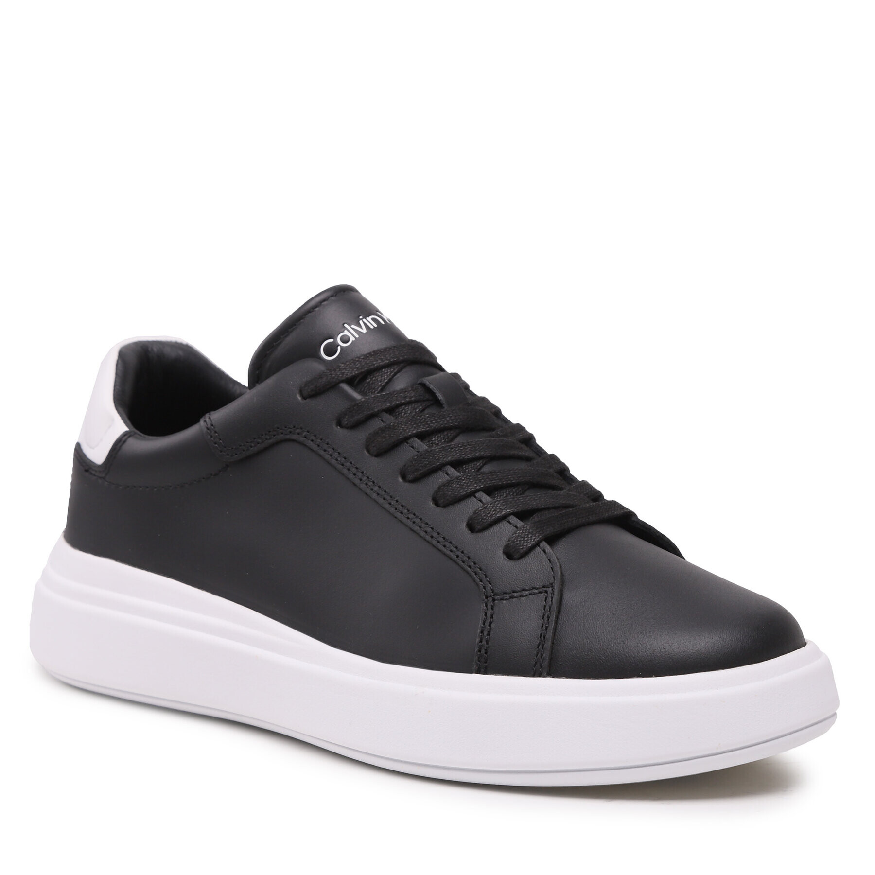 Calvin Klein Sportcipő Low Top Lace Up Lth HM0HM01016 Fekete - Pepit.hu