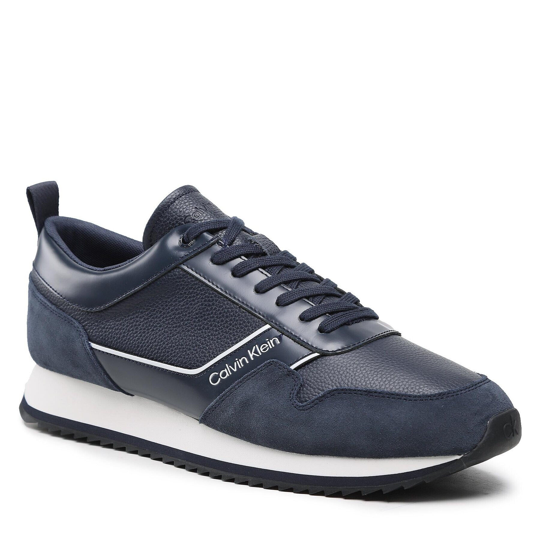 Calvin Klein Sportcipő Low Top Lace Up Lth HM0HM01017 Sötétkék - Pepit.hu