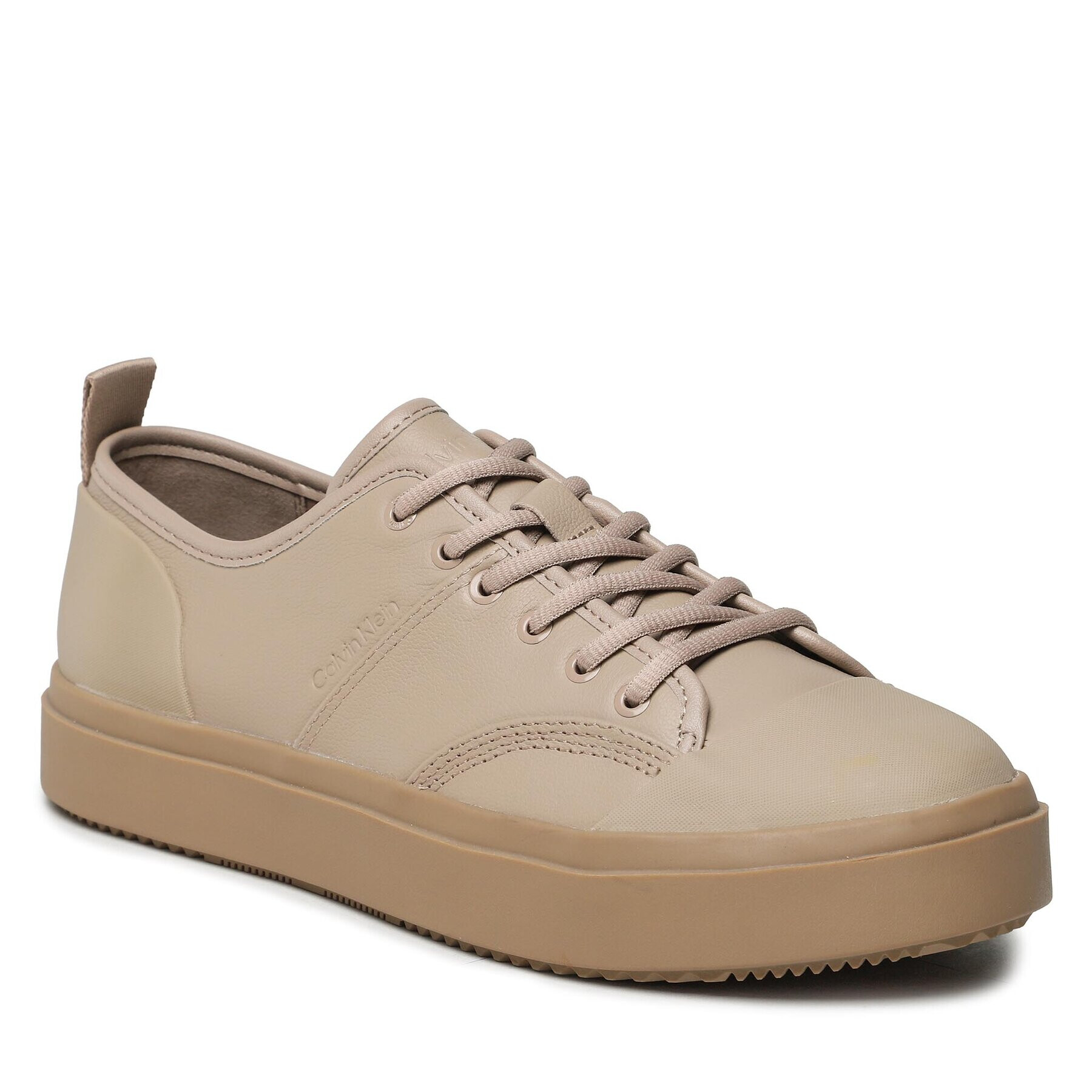 Calvin Klein Tornacipő Low Top Lace Up Lth HM0HM01045 Barna - Pepit.hu