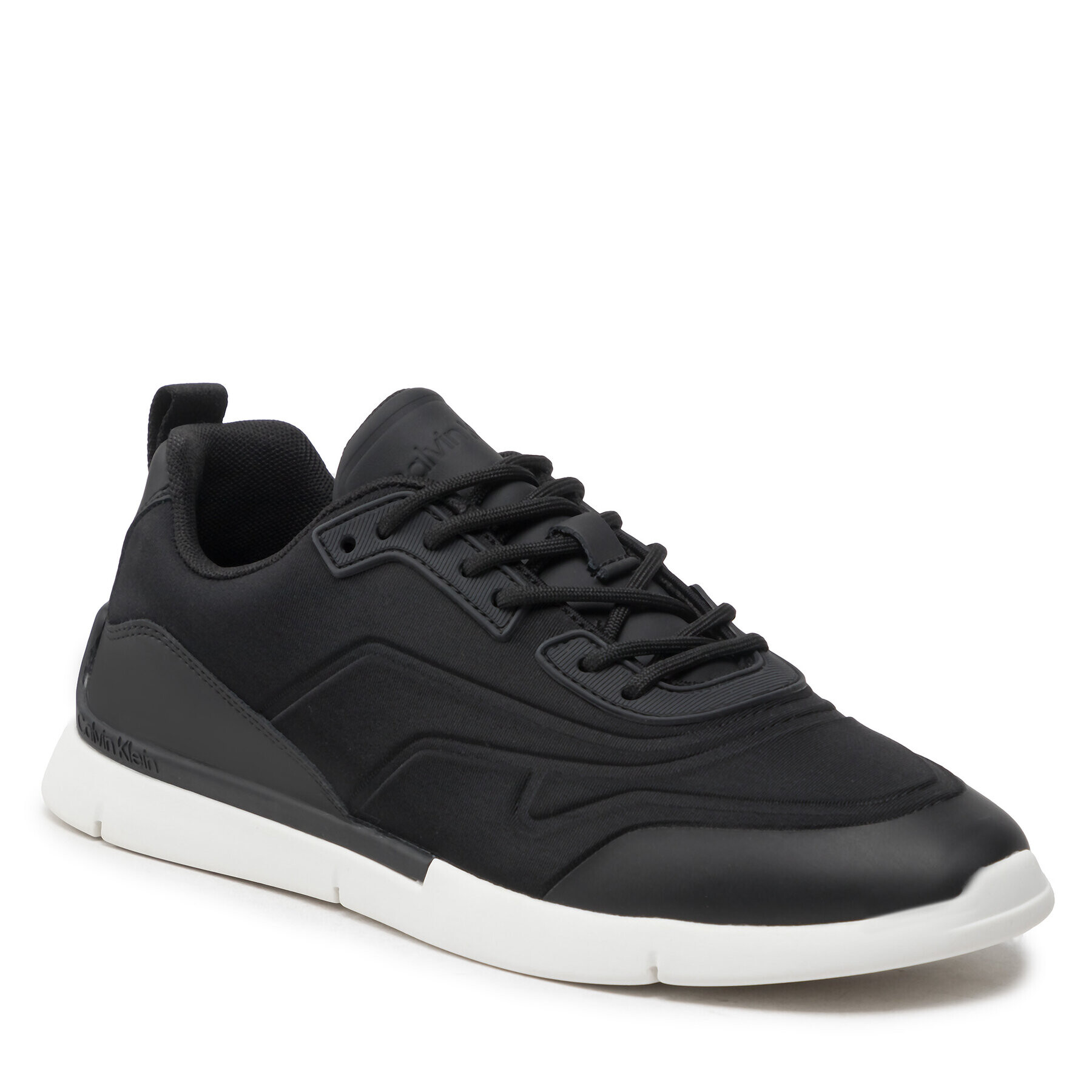 Calvin Klein Sportcipő Low Top Lace Up Lth Mix HM0HM00618 Fekete - Pepit.hu