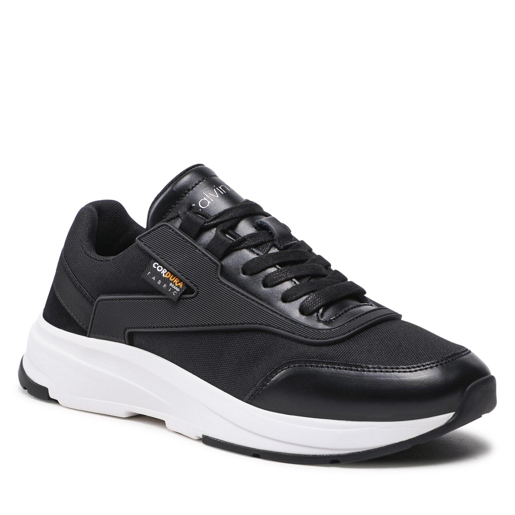 Calvin Klein Sportcipő Low Top Lace Up Mix HM0HM00750 Fekete - Pepit.hu