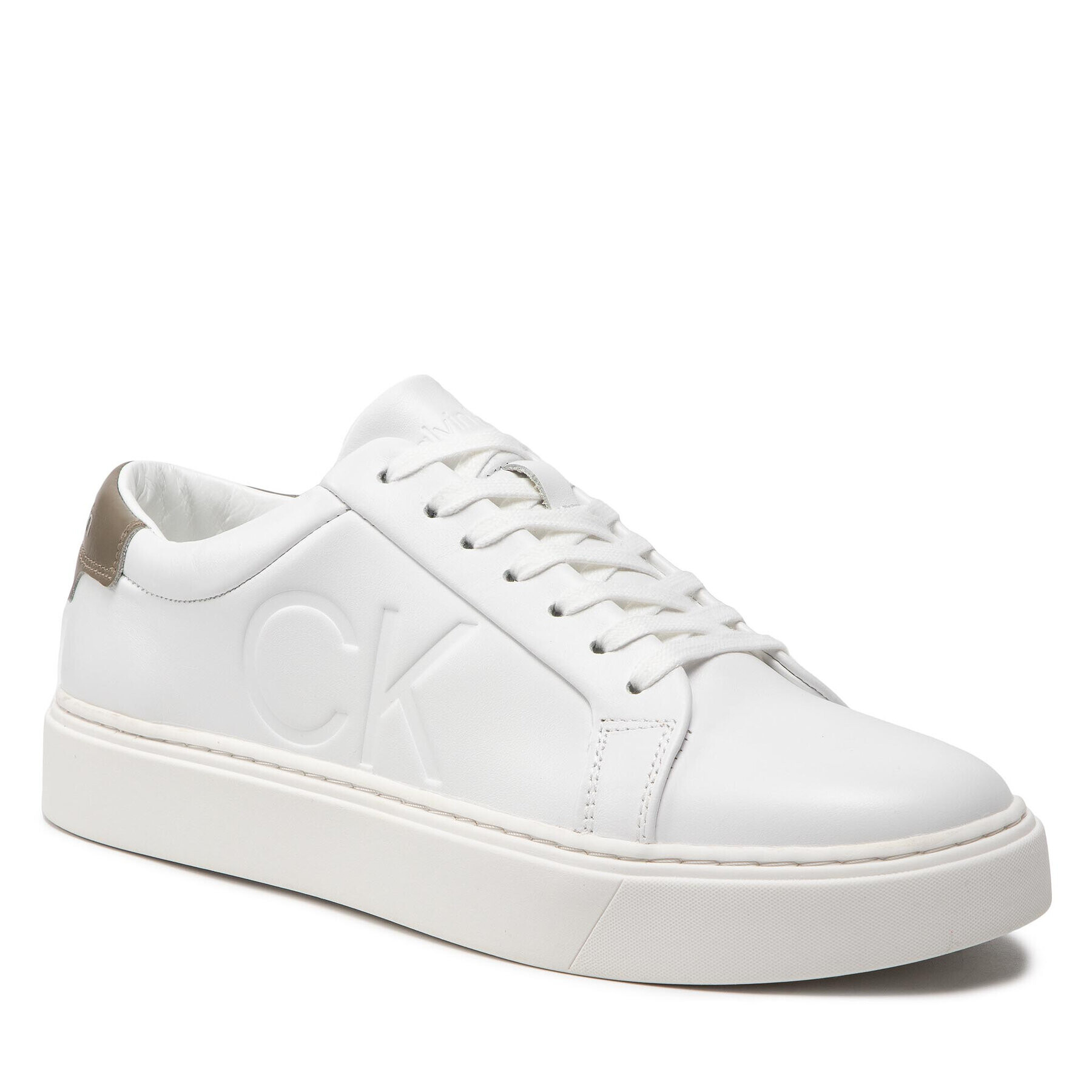 Calvin Klein Sportcipő Low Top Lace Up/Mono Logo HM0HM00479 Fehér - Pepit.hu