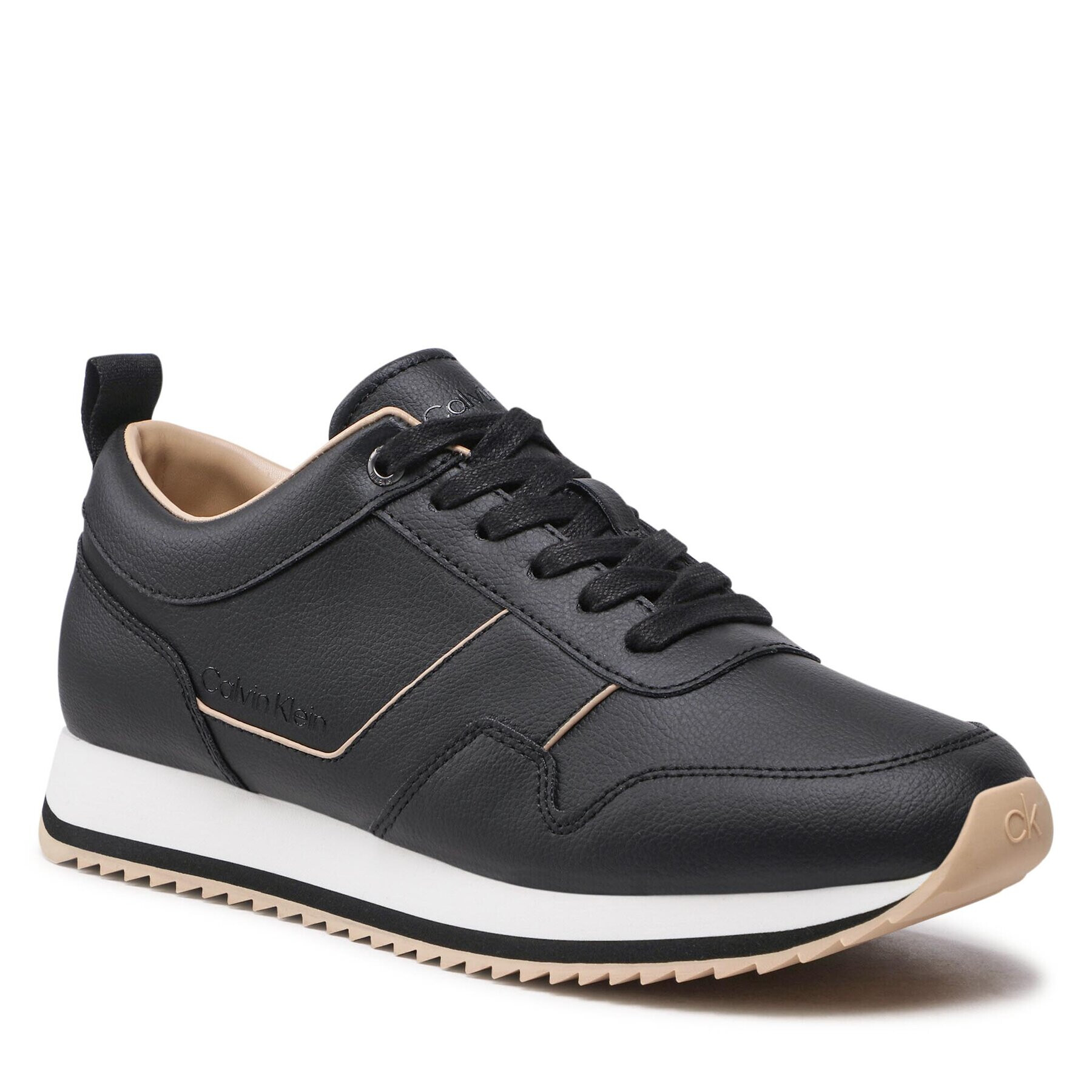 Calvin Klein Sportcipő Low Top Lace Up Vegan HM0HM00832 Fekete - Pepit.hu