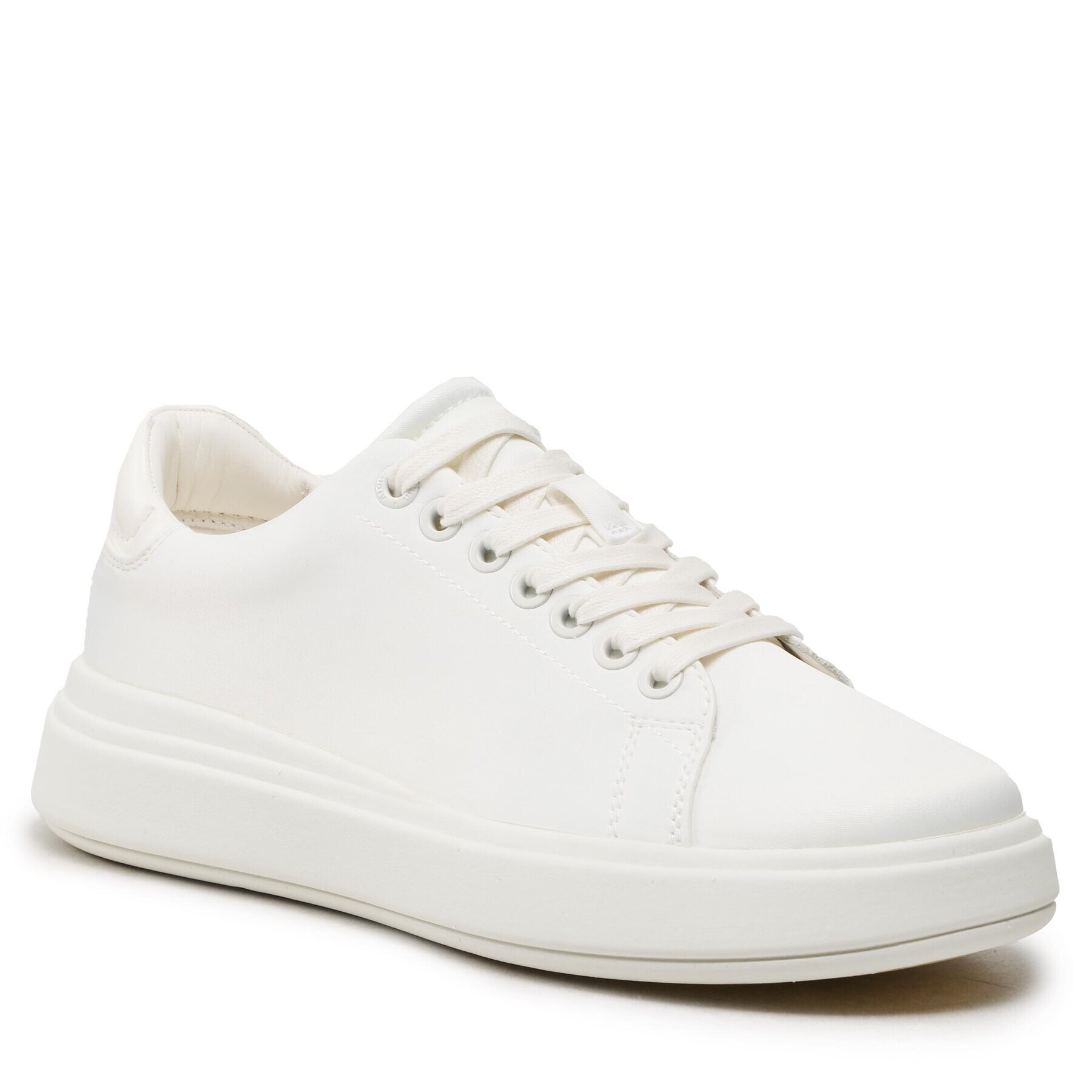 Calvin Klein Sportcipő Raides Cupsole Lace Up - Satin HW0HW01426 Fehér - Pepit.hu