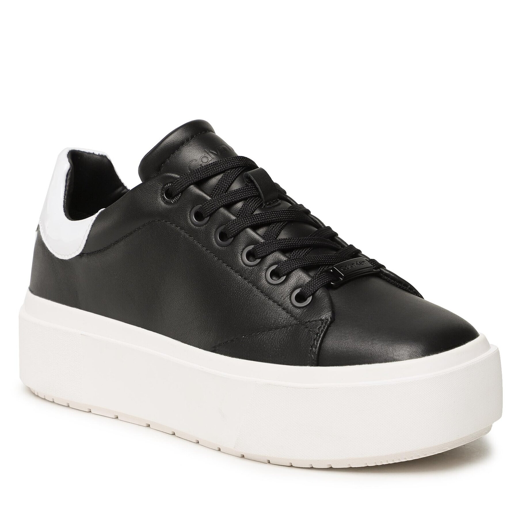 Calvin Klein Sportcipő Squared Flatform Cupsole Lace Up HW0HW01775 Fekete - Pepit.hu