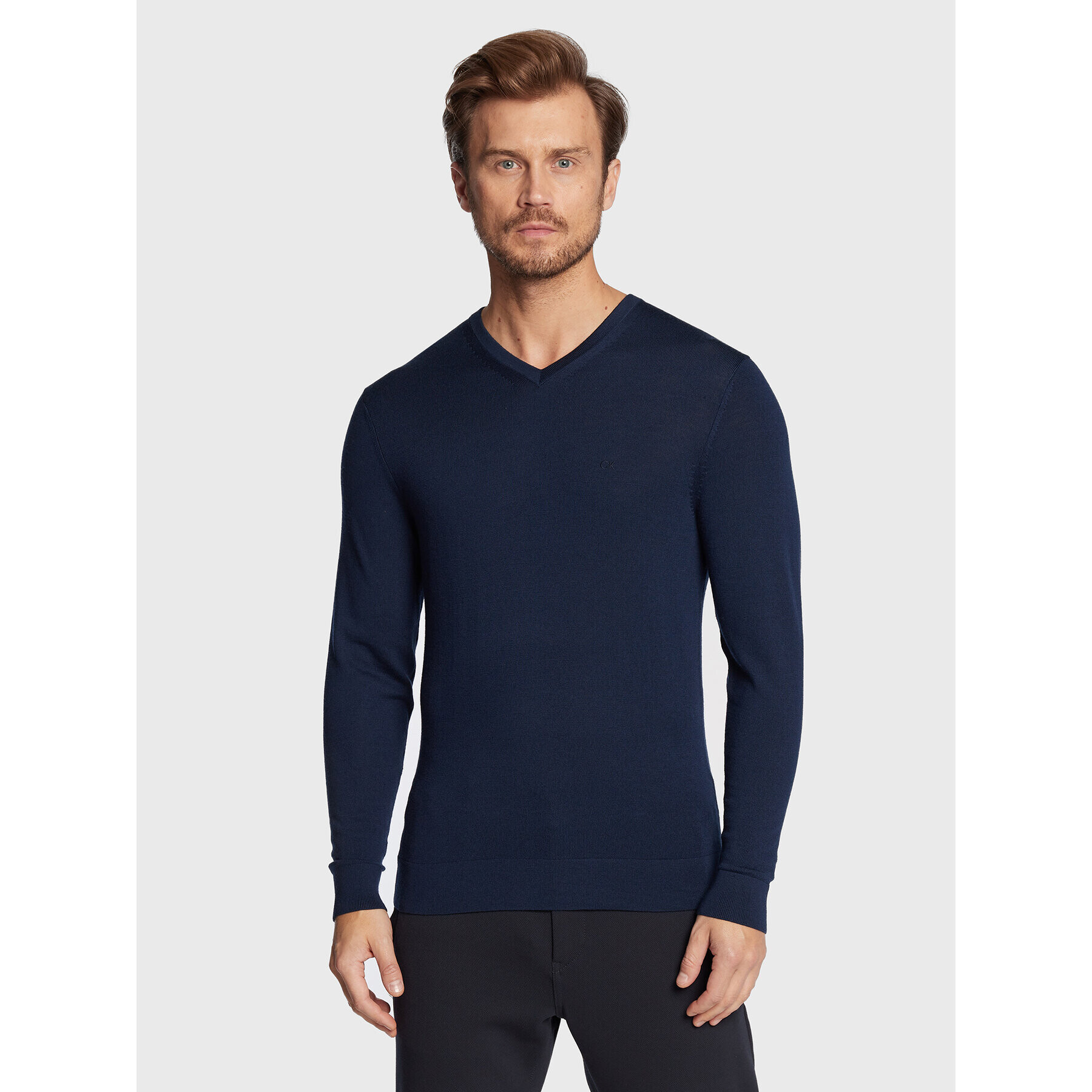 Calvin Klein Sweater Superior K10K110423 Sötétkék Regular Fit - Pepit.hu