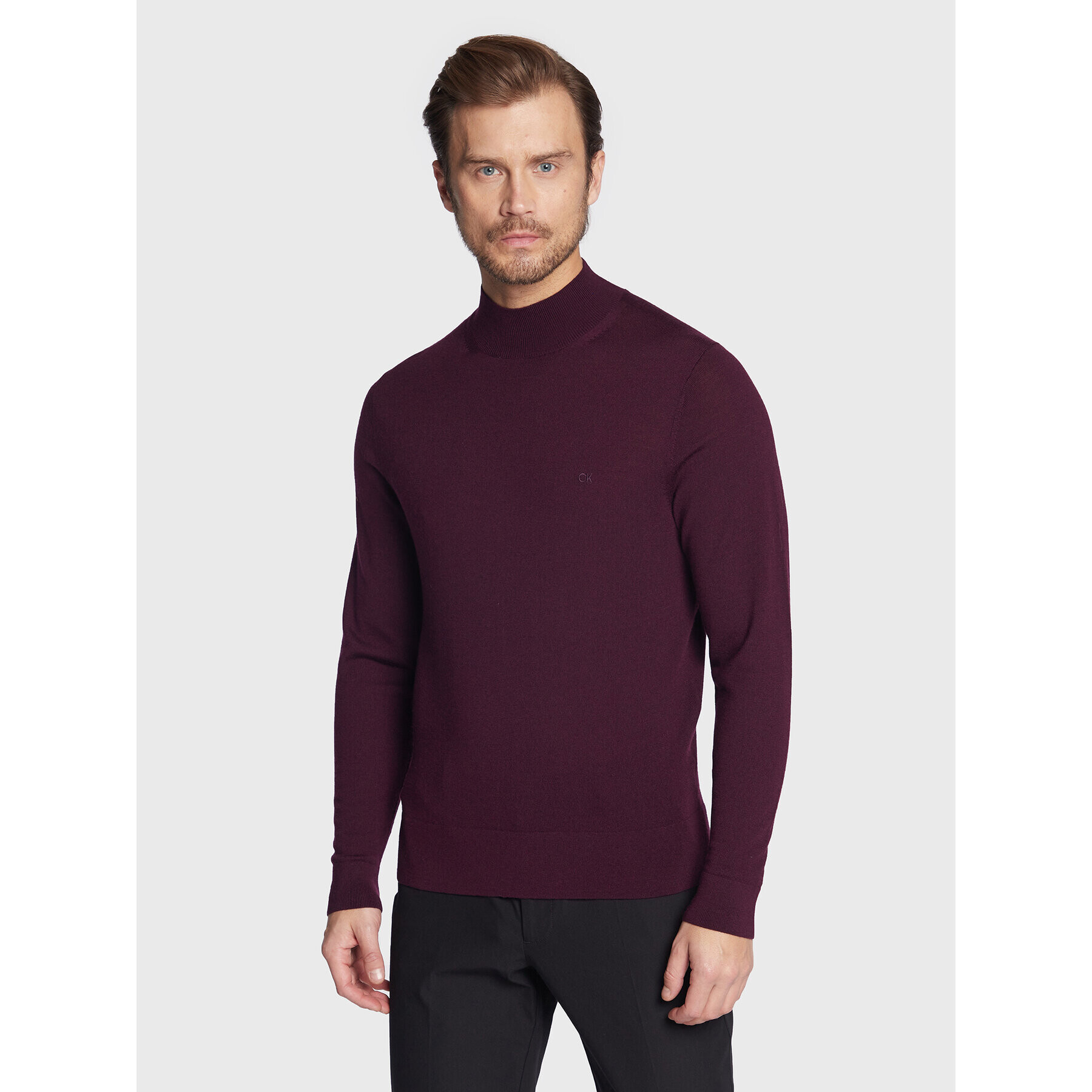 Calvin Klein Sweater Superior K10K110424 Lila Regular Fit - Pepit.hu