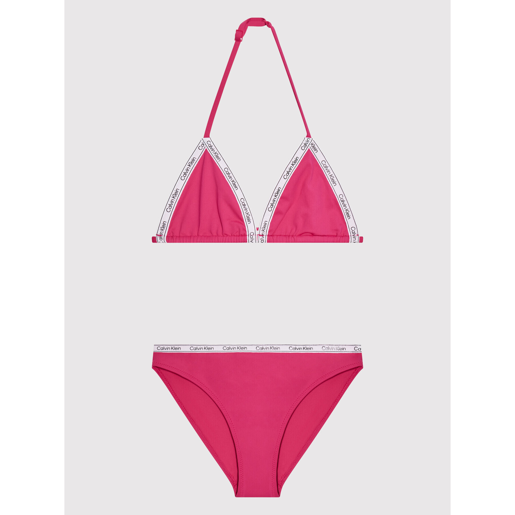 Calvin Klein Swimwear Női fürdőruha Logo Tape KY0KY00008 Rózsaszín - Pepit.hu